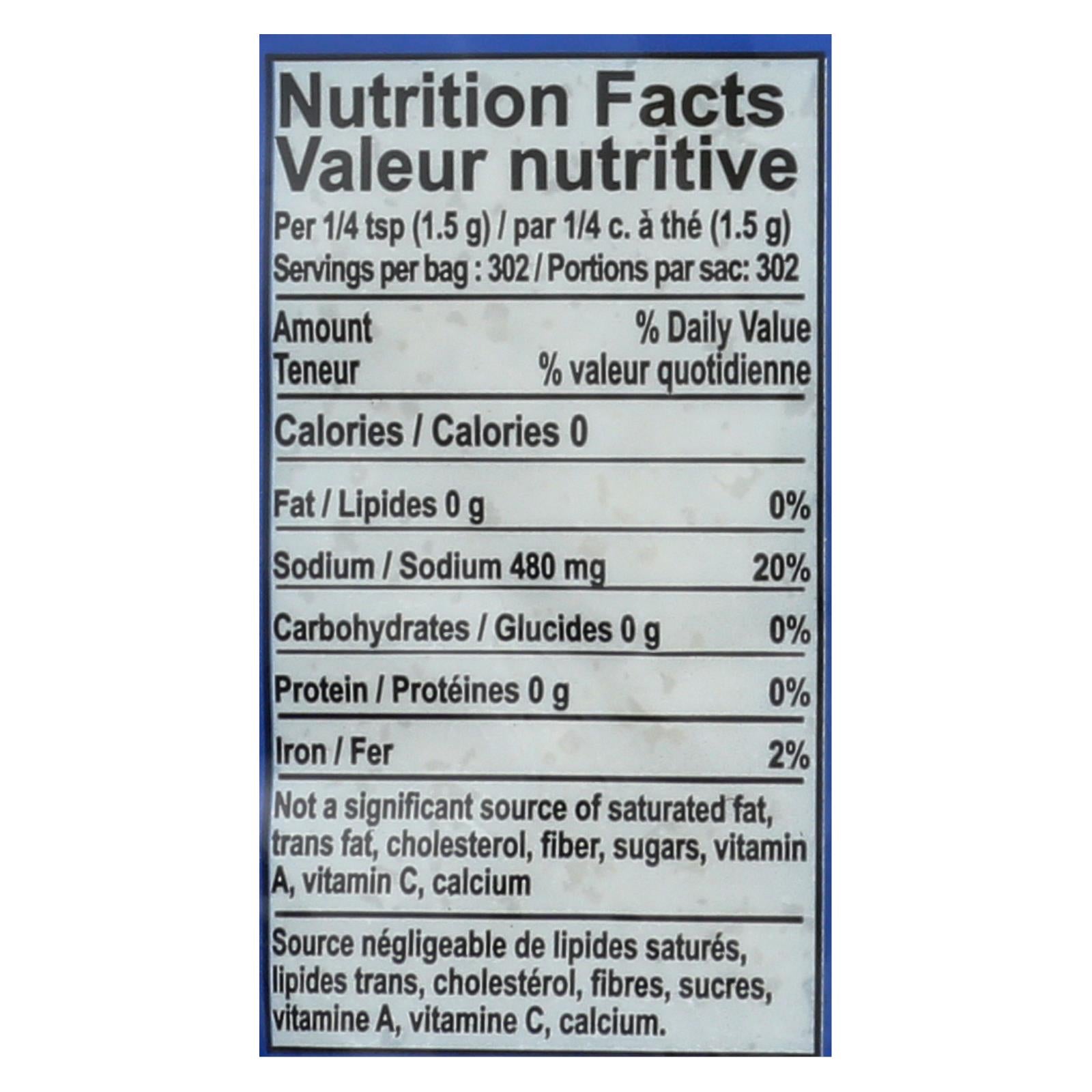 Celtic Sea Salt Reseal Bag - Light Grey - Case Of 6 Lbs - GreatEagleInc