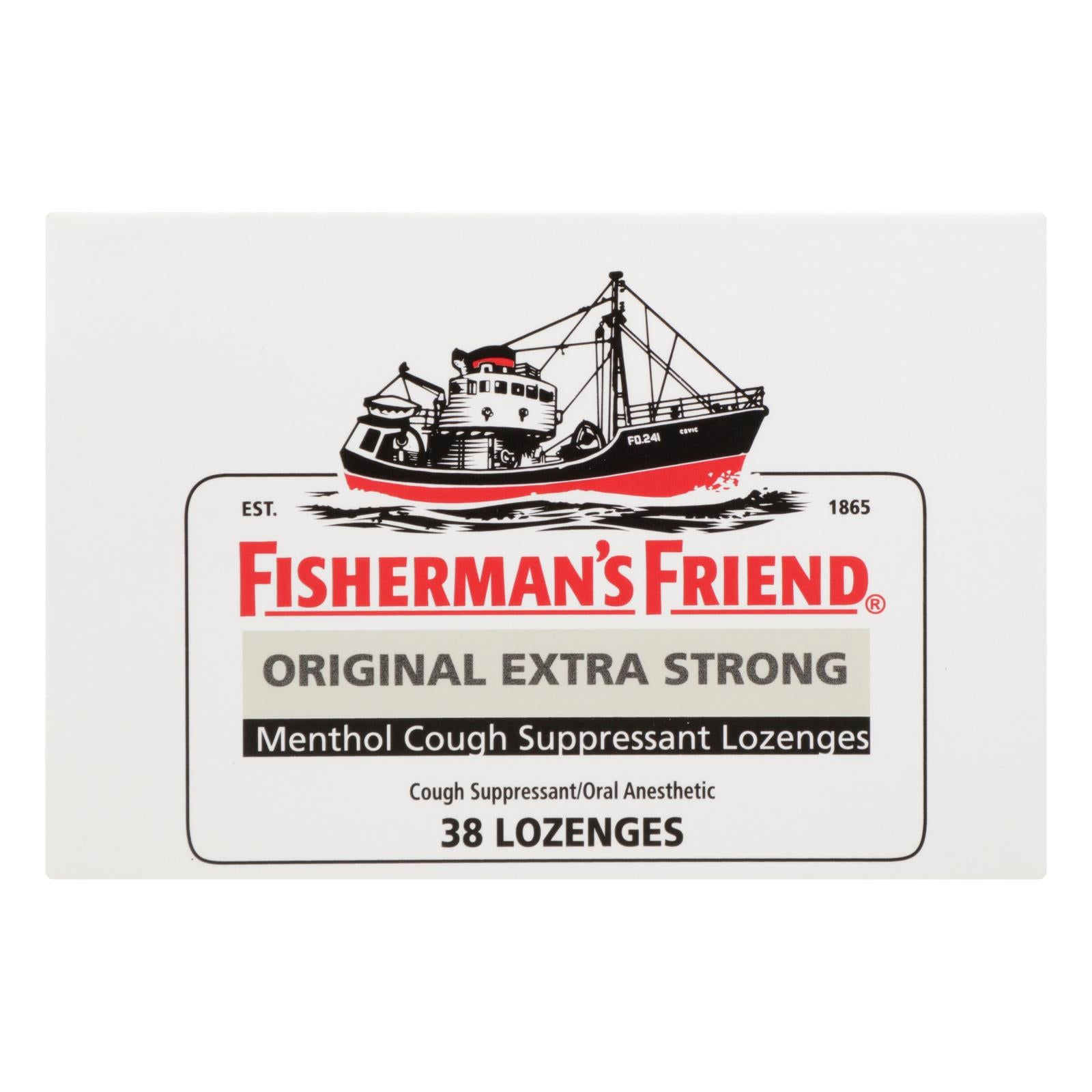 Fisherman's Friend Lozenges - Original Extra Strong - Dsp - 38 Ct - 1 Case - GreatEagleInc
