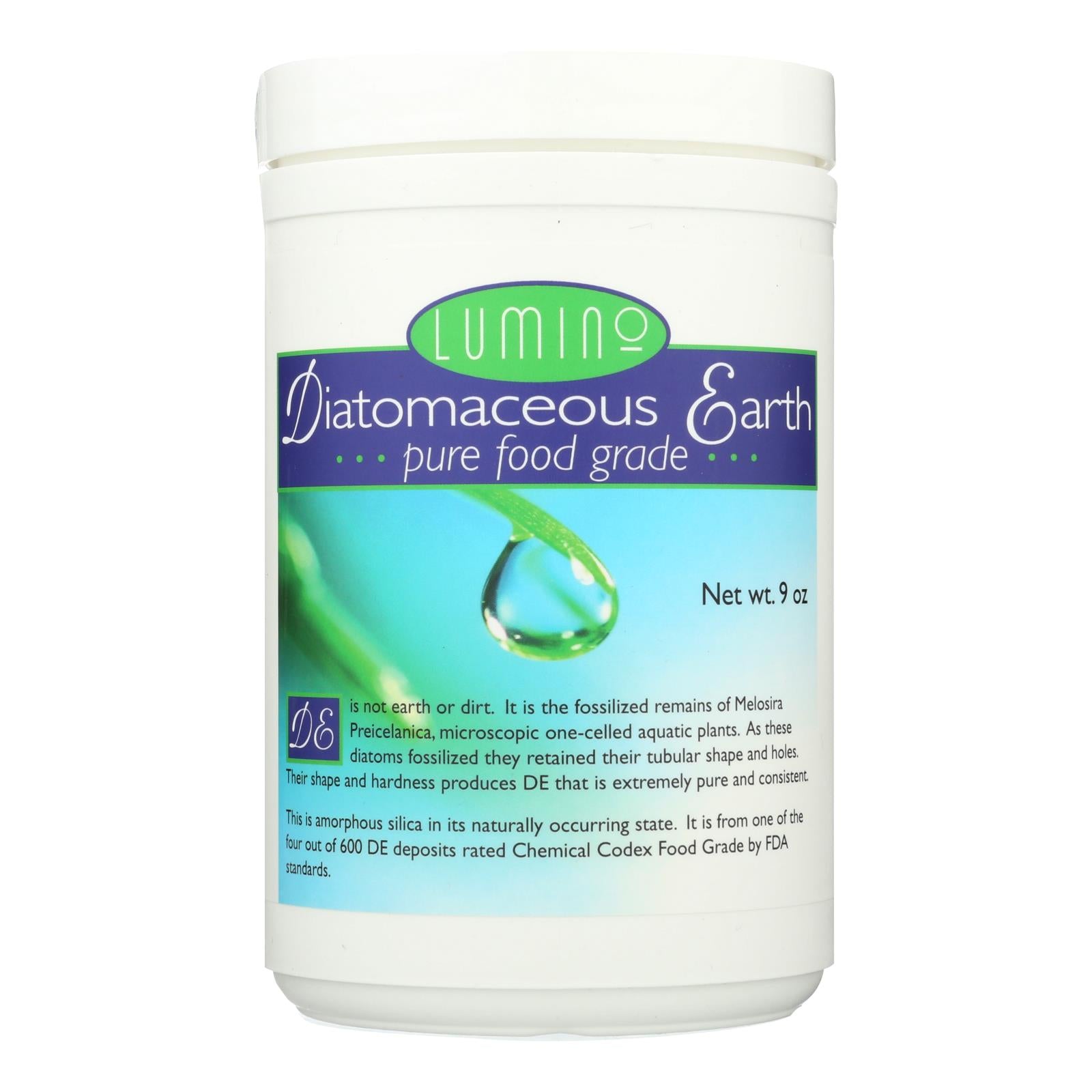 Lumino Home Diatomaceous Earth - Food Grade - Pure - 9 Oz - GreatEagleInc