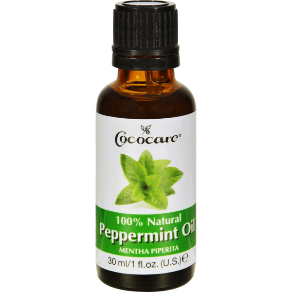 Cococare Peppermint Oil - 100 Percent Natural - 1 Fl Oz - Eco-Friendly Home & Grocery