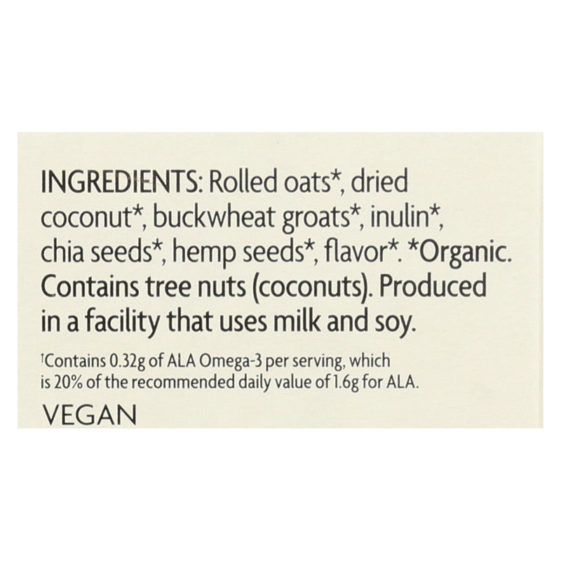 Nature's Path Organic Qi'a Superfood Hot Oatmeal - Creamy Coconut - Case Of 6 - 8 Oz. - GreatEagleInc