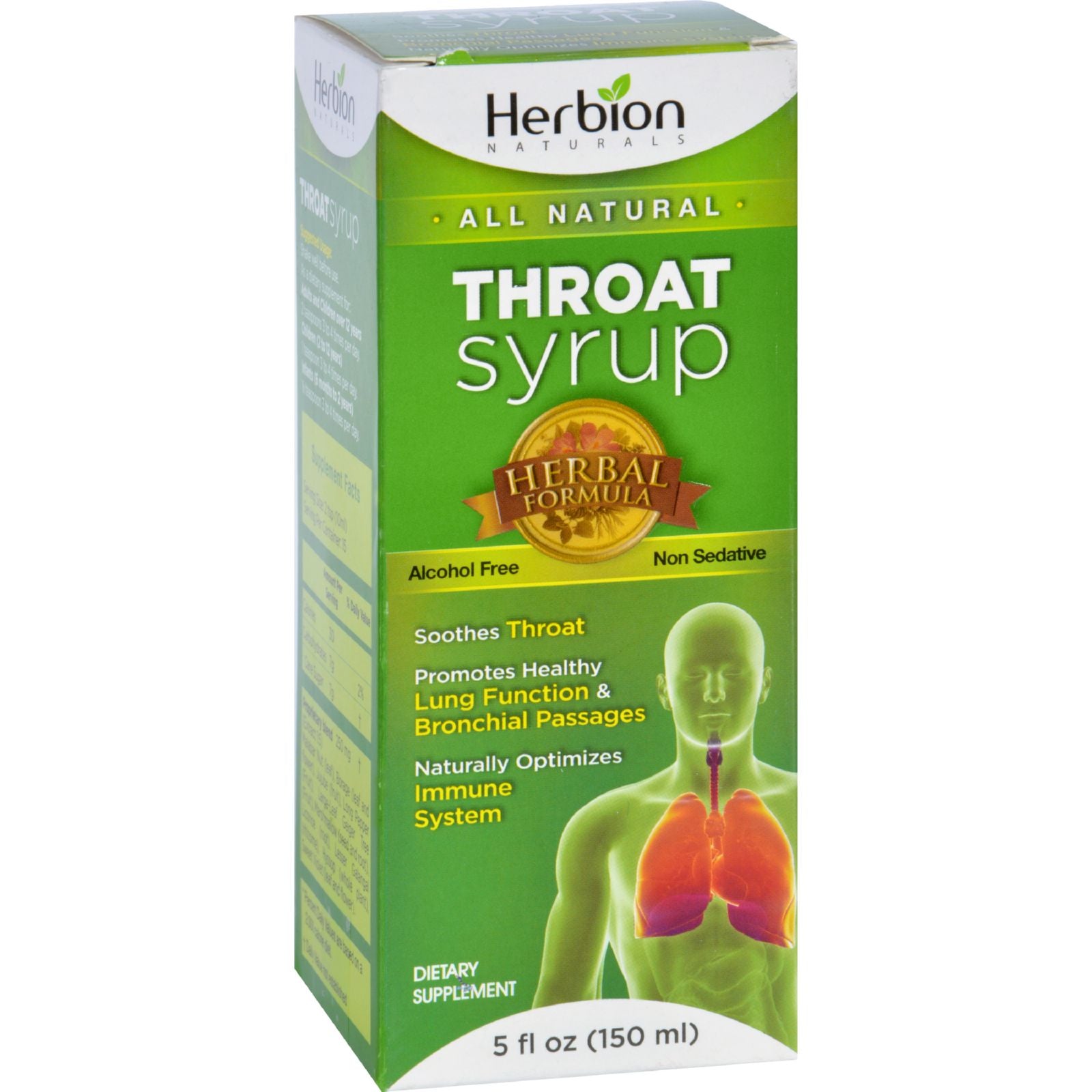 Herbion Naturals Throat Syrup - All Natural - 5 Oz - GreatEagleInc