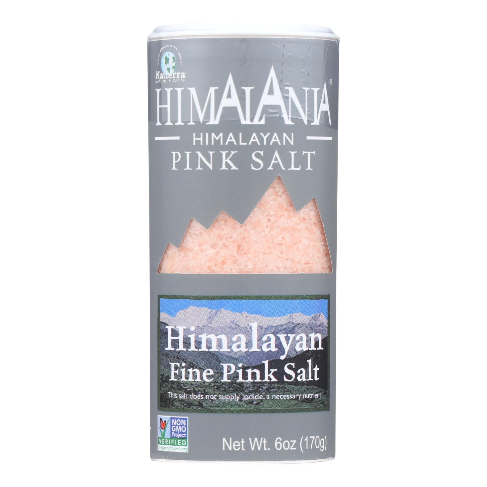 Himalania Fine Grain Himalayan Pink Salt Shaker - Case Of 6 - 6 Oz. - GreatEagleInc