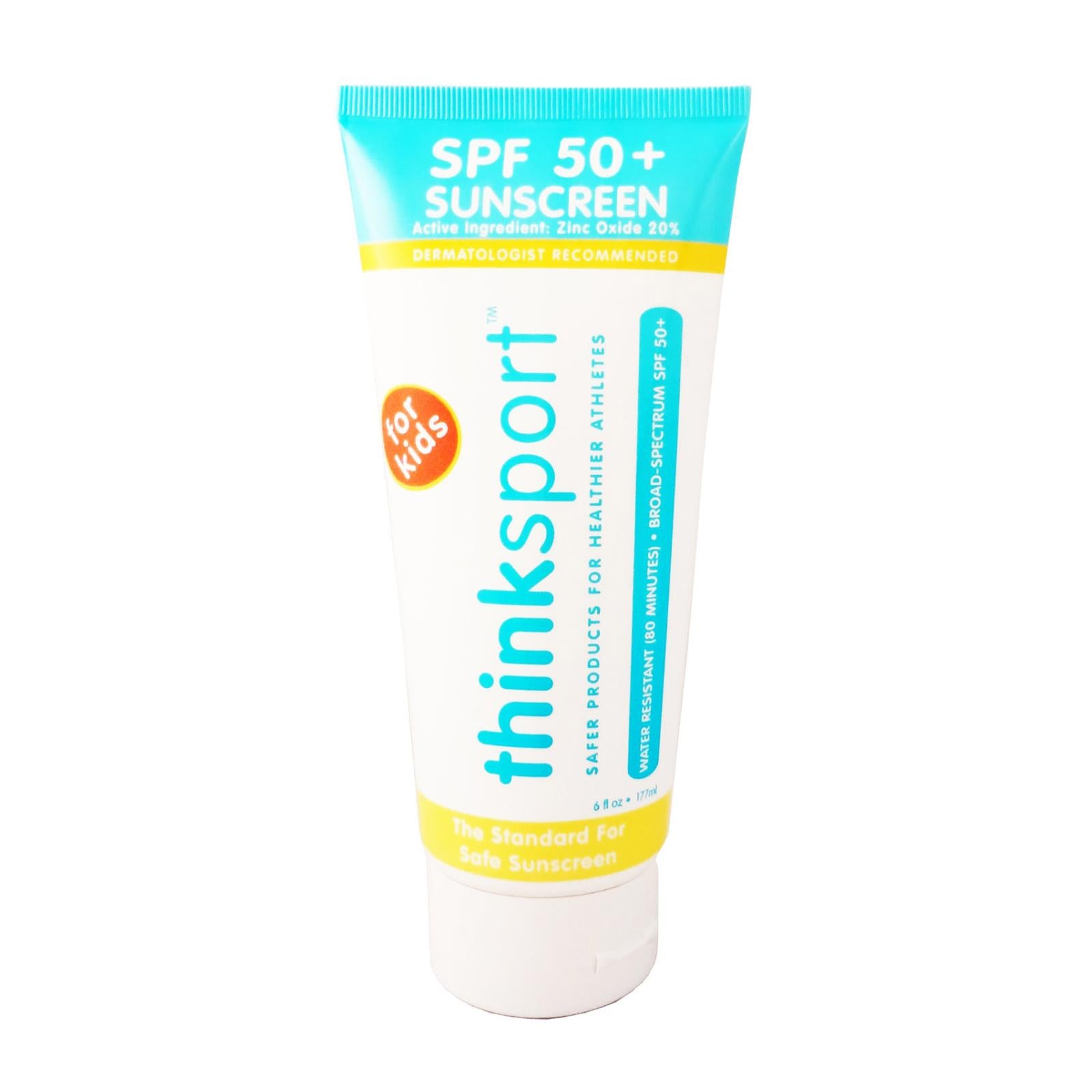 Thinksport Sunscreen - Safe - Kids - Spf 50 Plus - Family Size - 6 Oz - GreatEagleInc