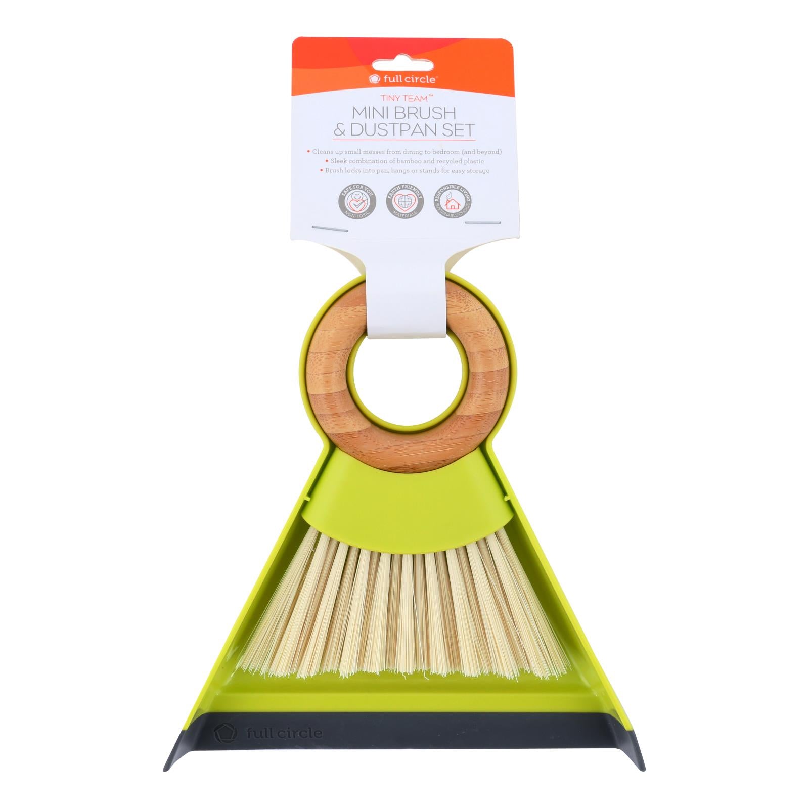 Full Circle Home Dustpan And Brush Set - Mini - Tiny Team - 1 Set - GreatEagleInc