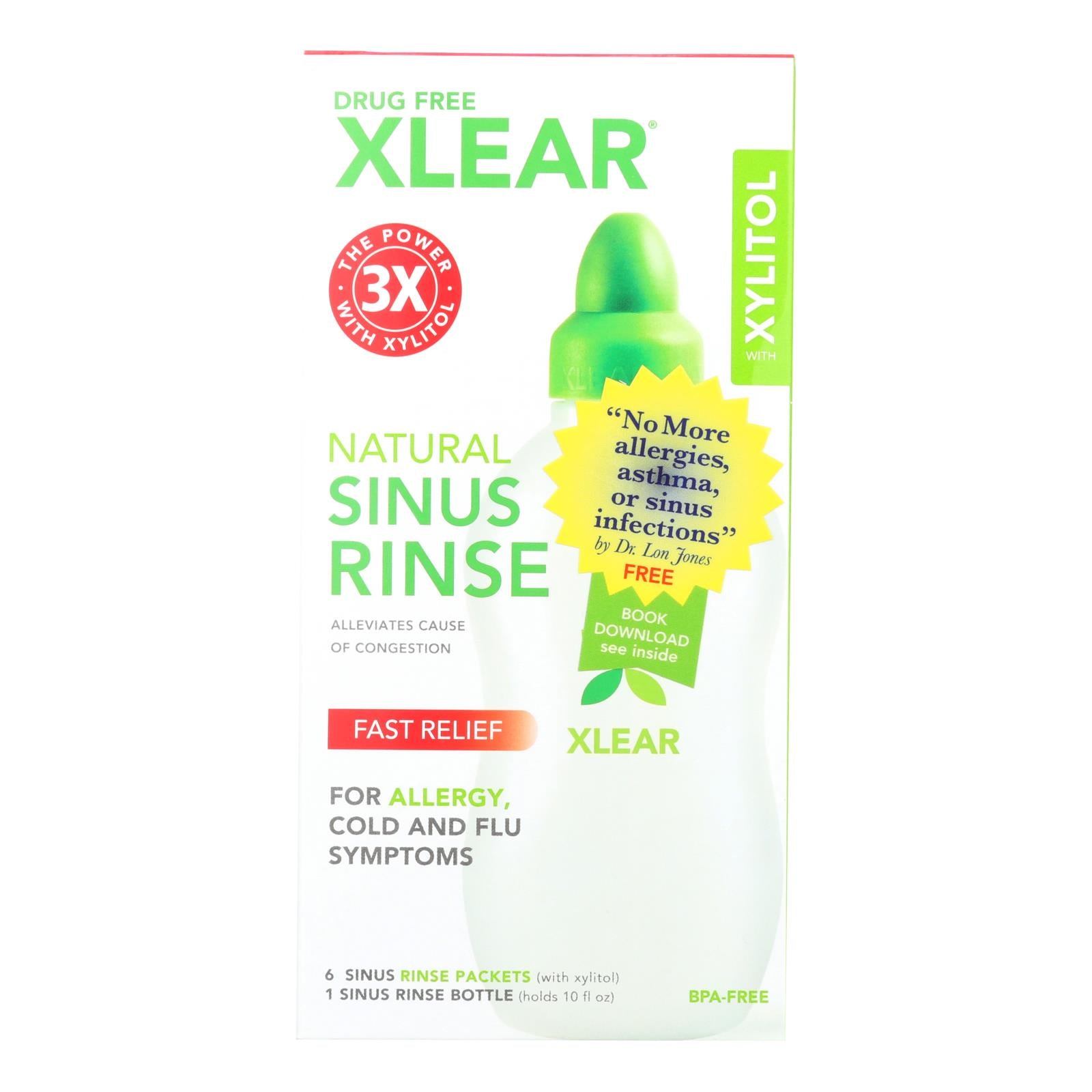 Xlear Sinus Care Rinse System With Xylitol - GreatEagleInc