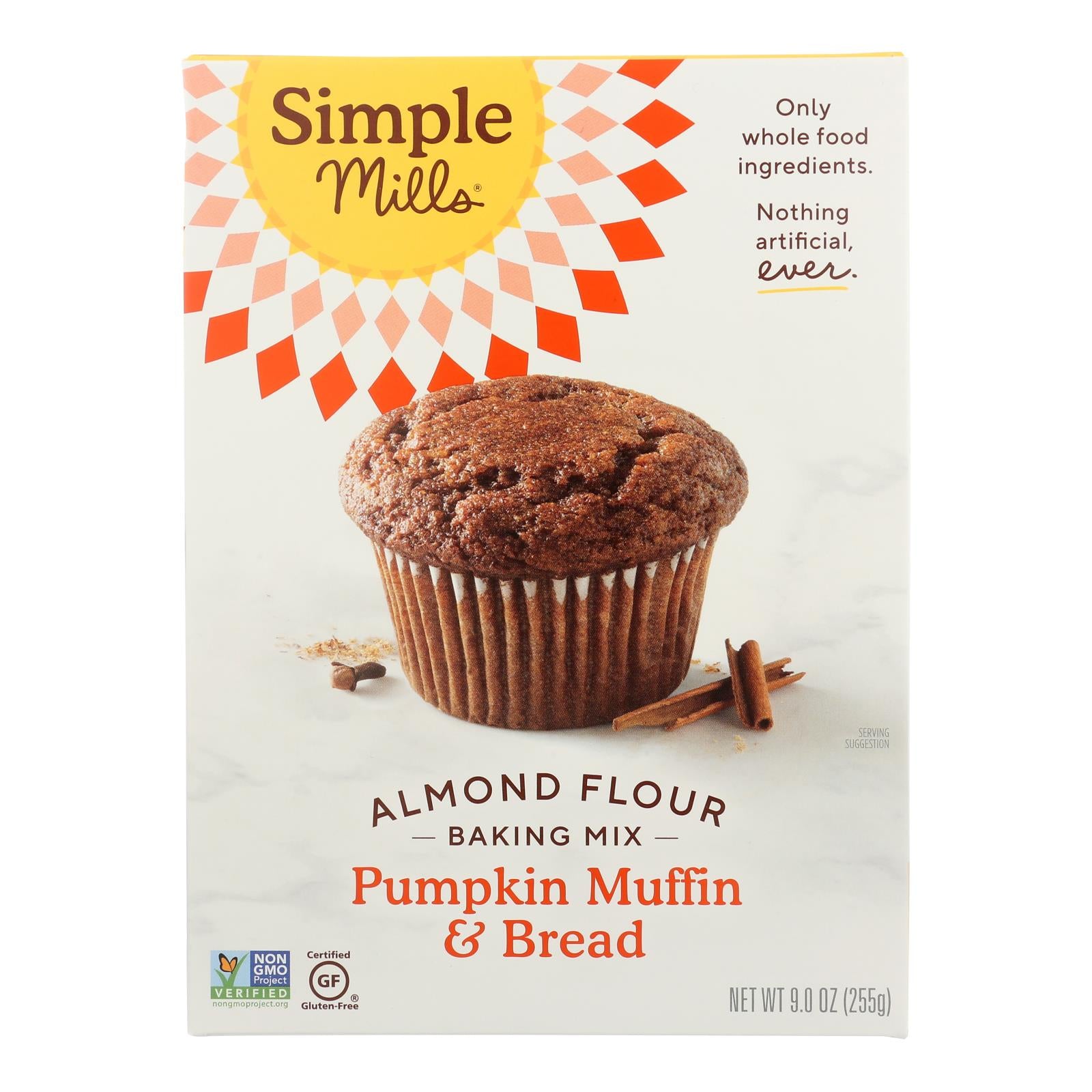 Simple Mills Almond Flour Pumpkin Muffin And Bread Mix - Case Of 6 - 9 Oz. - GreatEagleInc