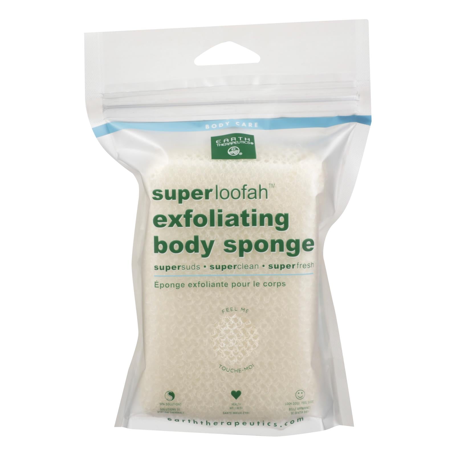 Earth Therapeutics Loofah - Super - Exfoliating - Body Sponge - 1 Count - Eco-Friendly Home & Grocery