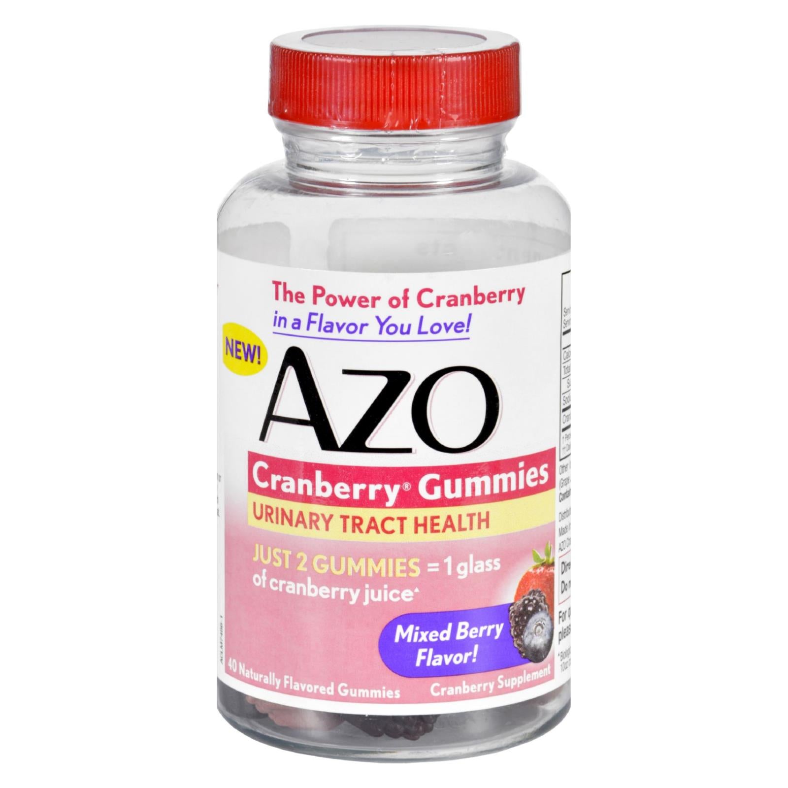 Azo Cranberry Gummies - 40 Count - GreatEagleInc