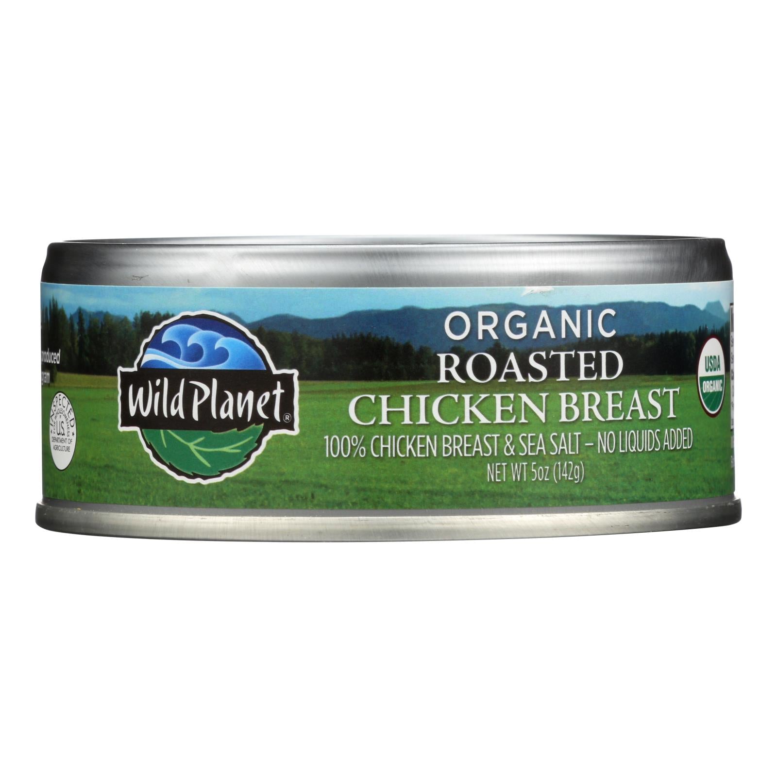 Wild Planet Organic Canned Chicken Breast - Roasted - Case Of 12 - 5 Oz - Eco-Friendly Home & Grocery