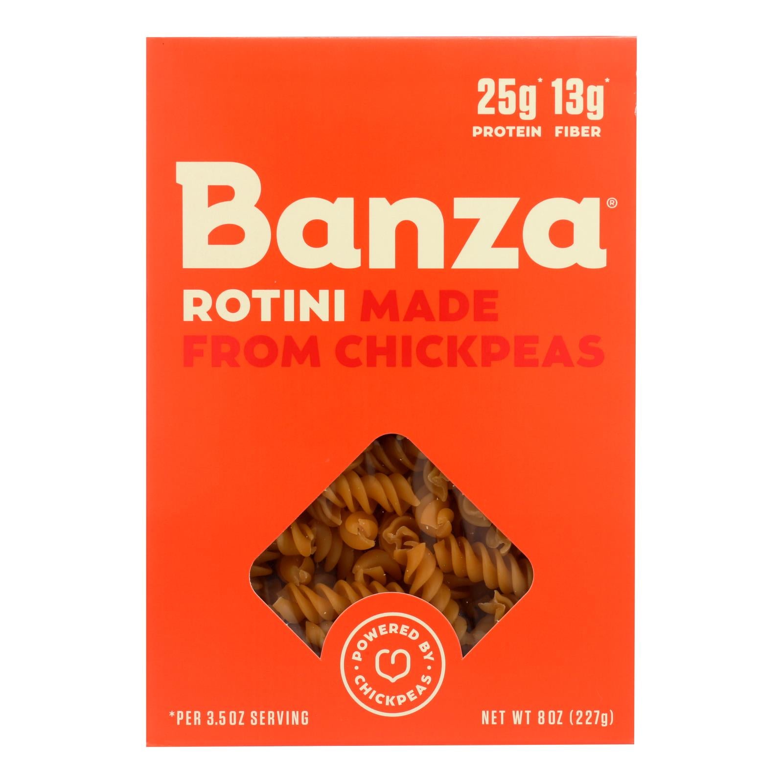 Banza - Pasta Chickpea Rotini - Case Of 6 - 8 Oz. - GreatEagleInc