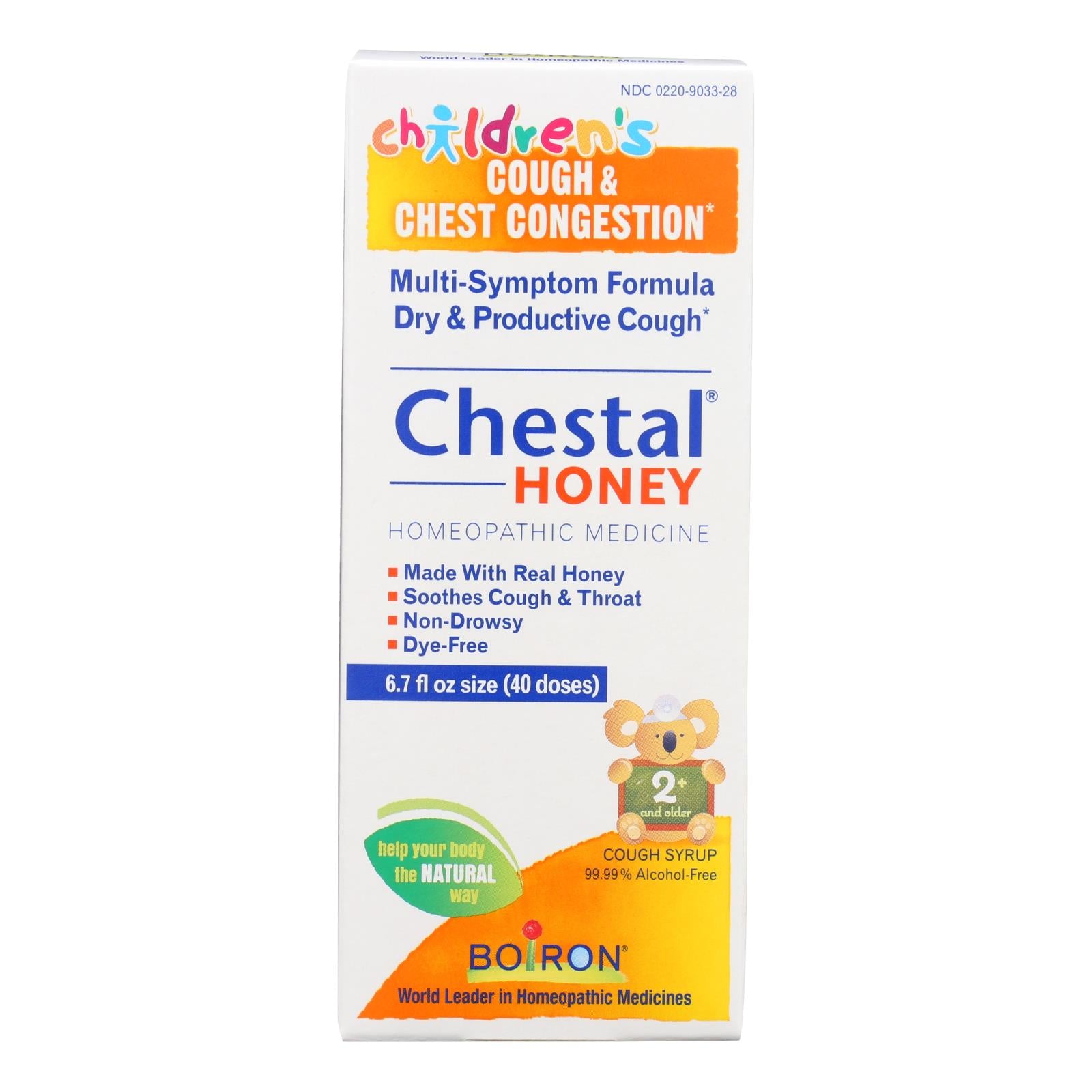 Boiron - Chestal - Cough And Chest Congestion - Honey - Childrens - 6.7 Oz - GreatEagleInc