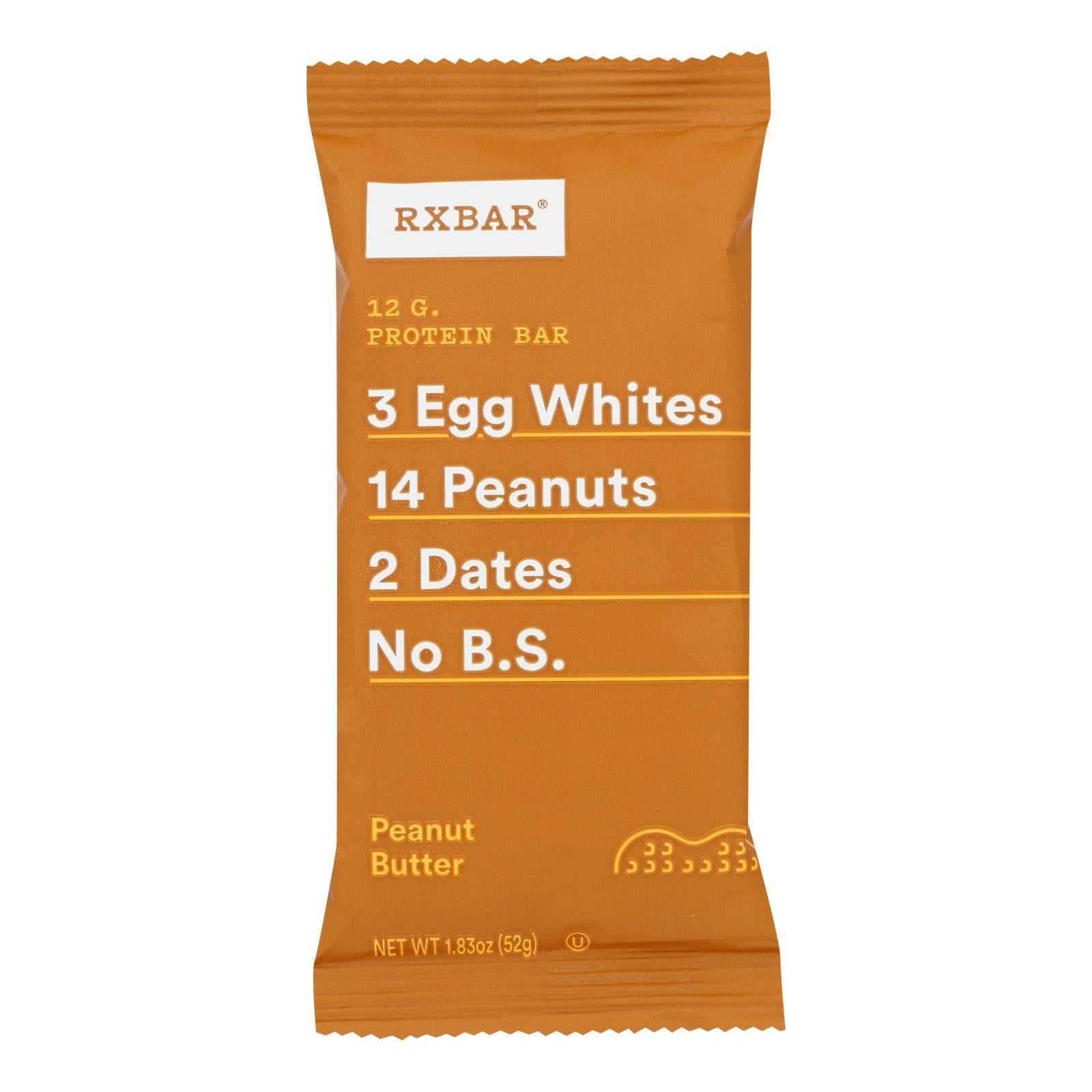 Rxbar - Protein Bar - Peanut Butter - Case Of 12 - 1.83 Oz. - GreatEagleInc
