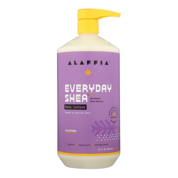 Alaffia - Everyday Lotion - Lavender - 32 Oz. - GreatEagleInc