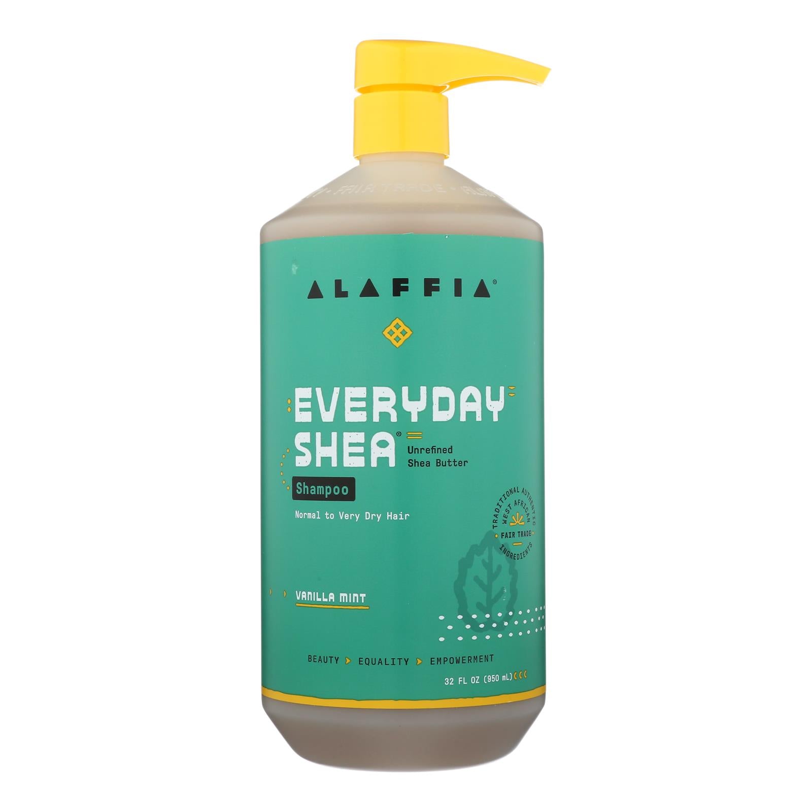 Alaffia - Shampoo - Vanilla Mint - 32 Oz. - GreatEagleInc