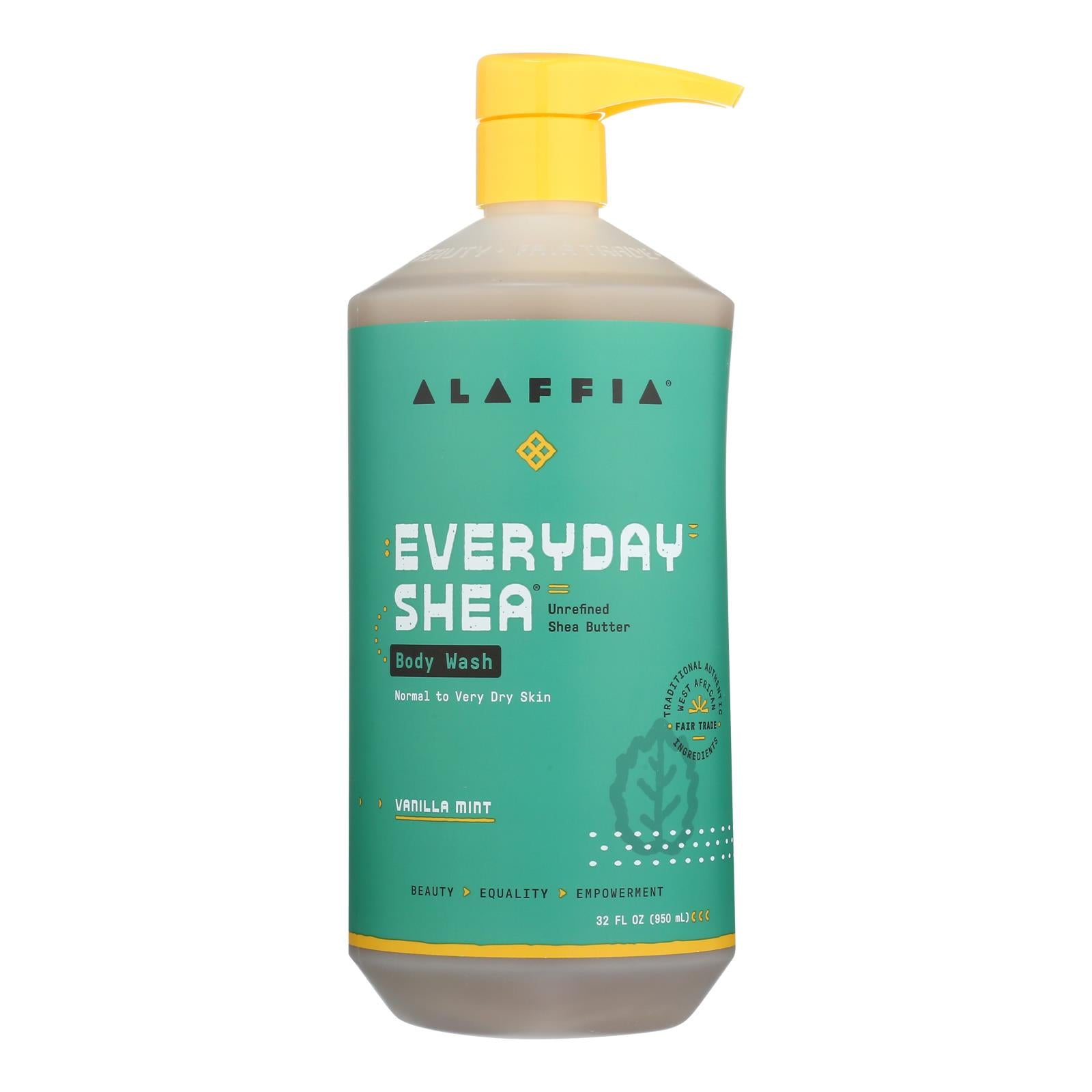 Alaffia - Everyday Body Wash - Shea Vanilla - 32 Oz. - GreatEagleInc