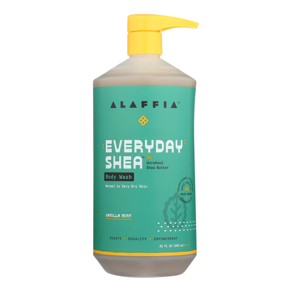 Alaffia - Everyday Body Wash - Shea Vanilla - 32 Oz. - GreatEagleInc