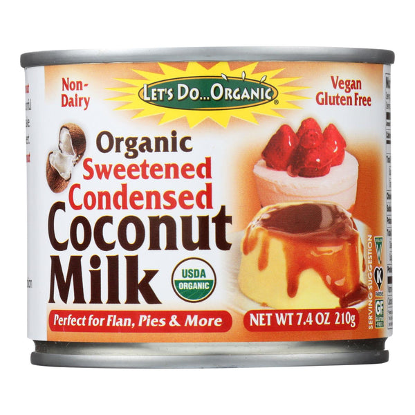 Let's Do Organic Organic Coconut Milk - Sweetened Condensed - Case Of 6 - 7.4 Fl Oz - Eco-Friendly Home & Grocery