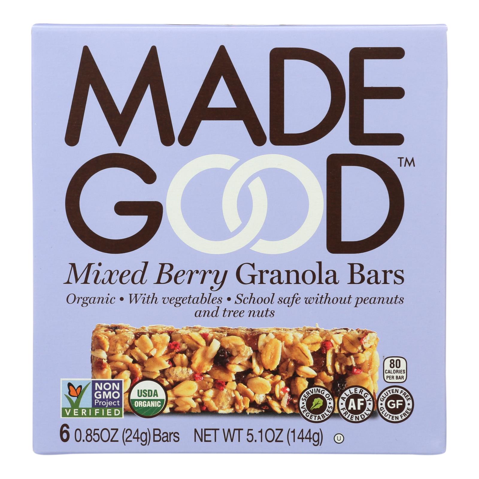 Made Good Granola Bar - Mixed Berry - Case Of 6 - 5 Oz. - GreatEagleInc