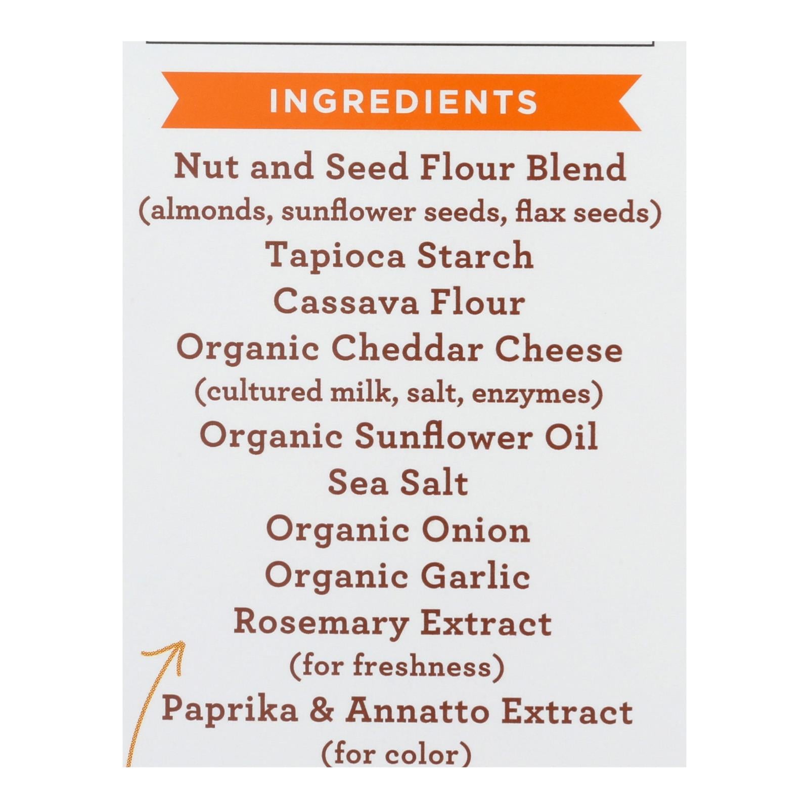 Simple Mills Farmhouse Cheddar Almond Flour Crackers - Case Of 6 - 4.25 Oz. - GreatEagleInc