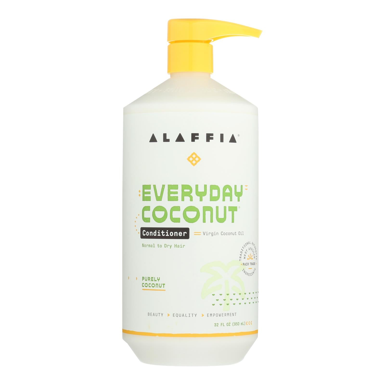 Alaffia - Everyday Conditioner - Coconut And Ginger - 32 Fl Oz. - GreatEagleInc