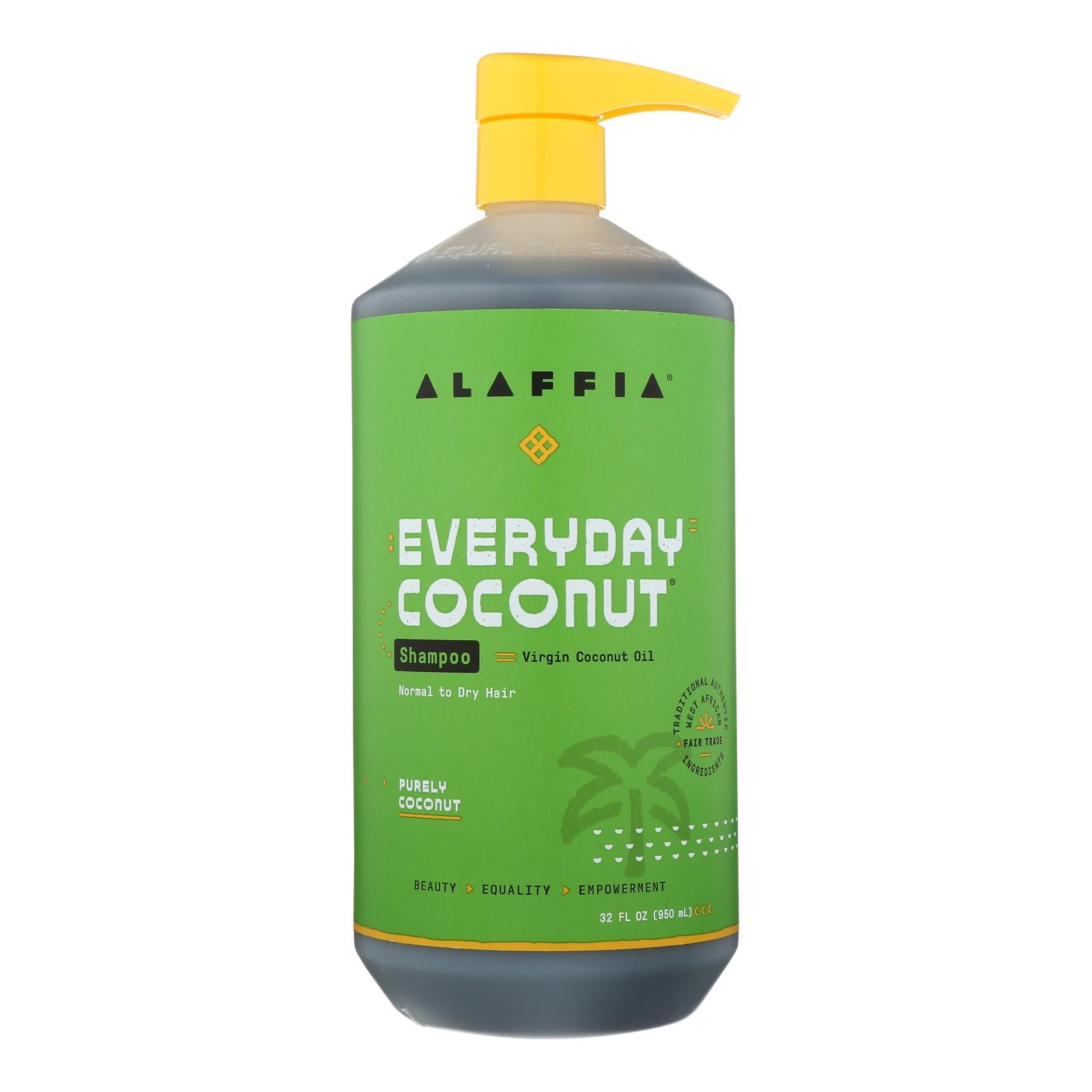 Alaffia - Everyday Shampoo - Coconut And Ginger - 32 Fl Oz. - GreatEagleInc