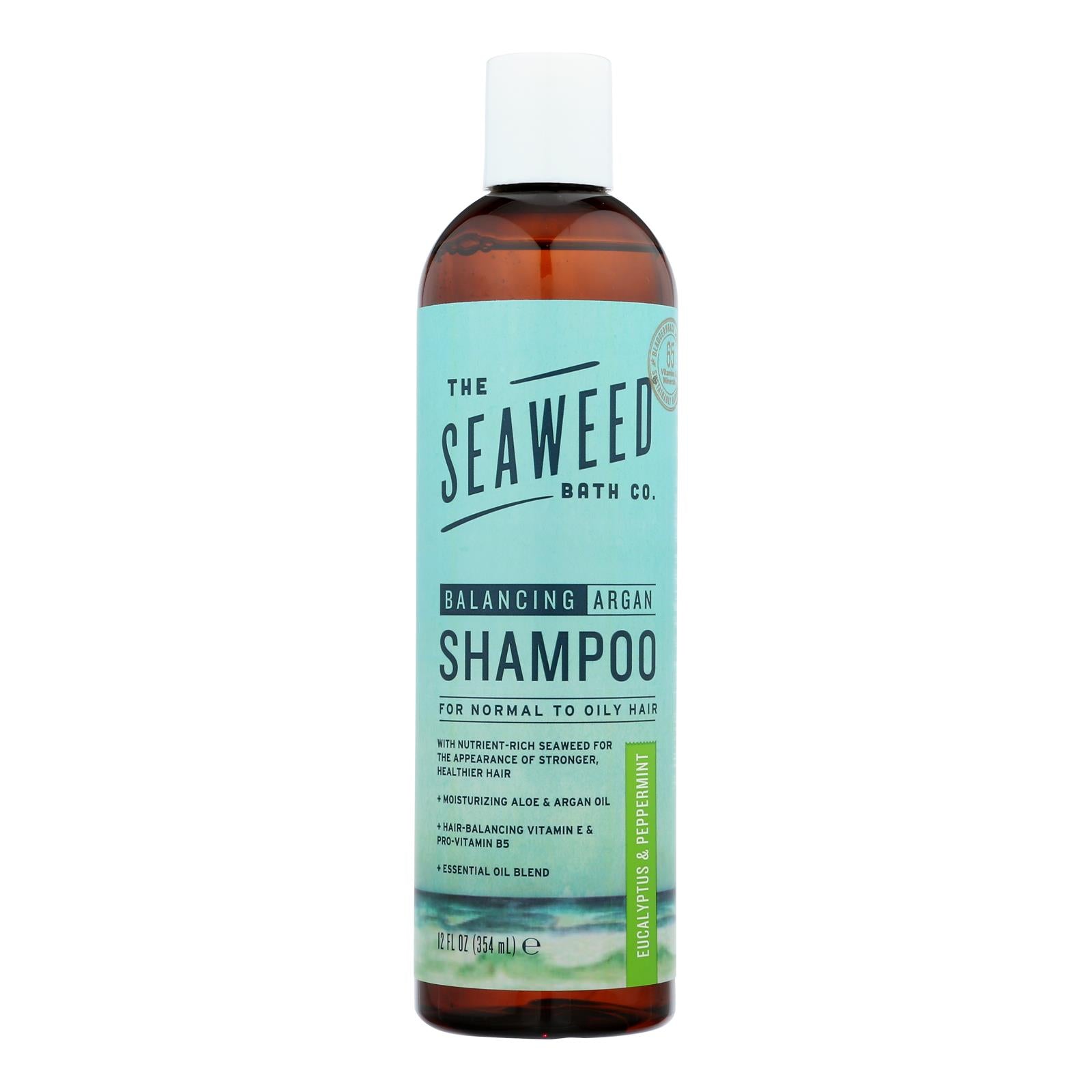 The Seaweed Bath Co Shampoo - Balancing - Eucalyptus - Pepper - 12 Fl Oz - GreatEagleInc