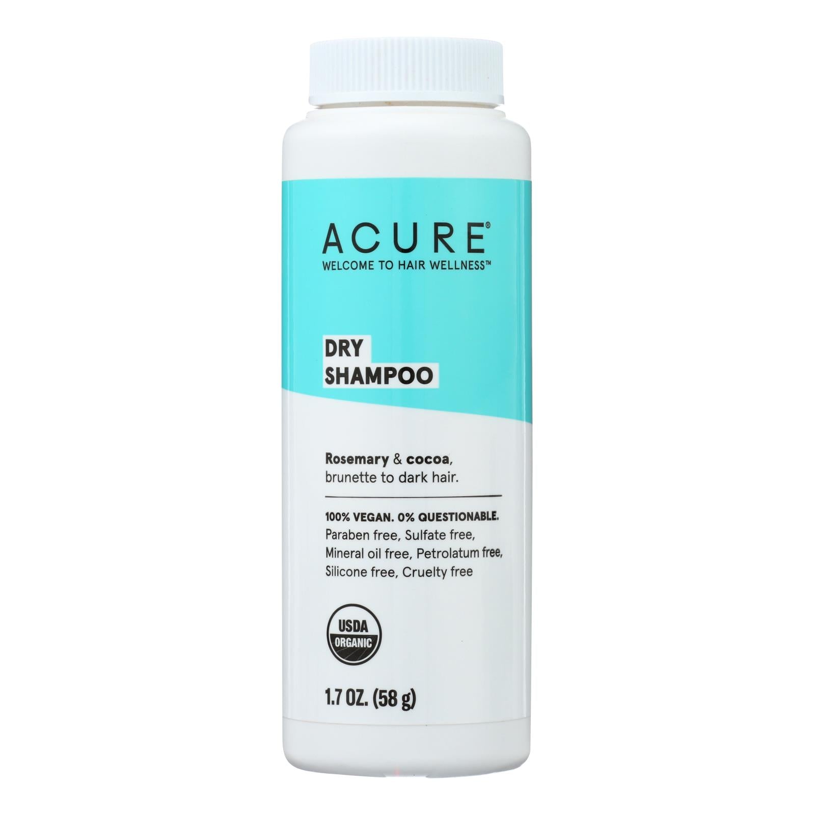 Acure - Shampoo - Organic - Dry - Brnt - Dark - 1.7 Oz - GreatEagleInc