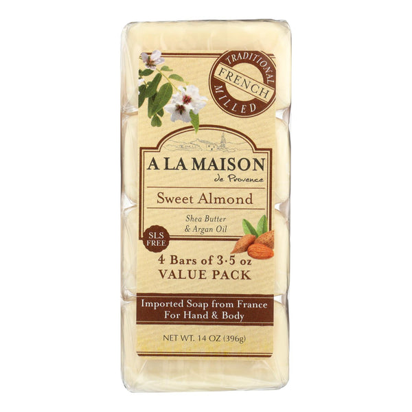 A La Maison - Bar Soap - Sweet Almond - 4/3.5 Oz - Eco-Friendly Home & Grocery