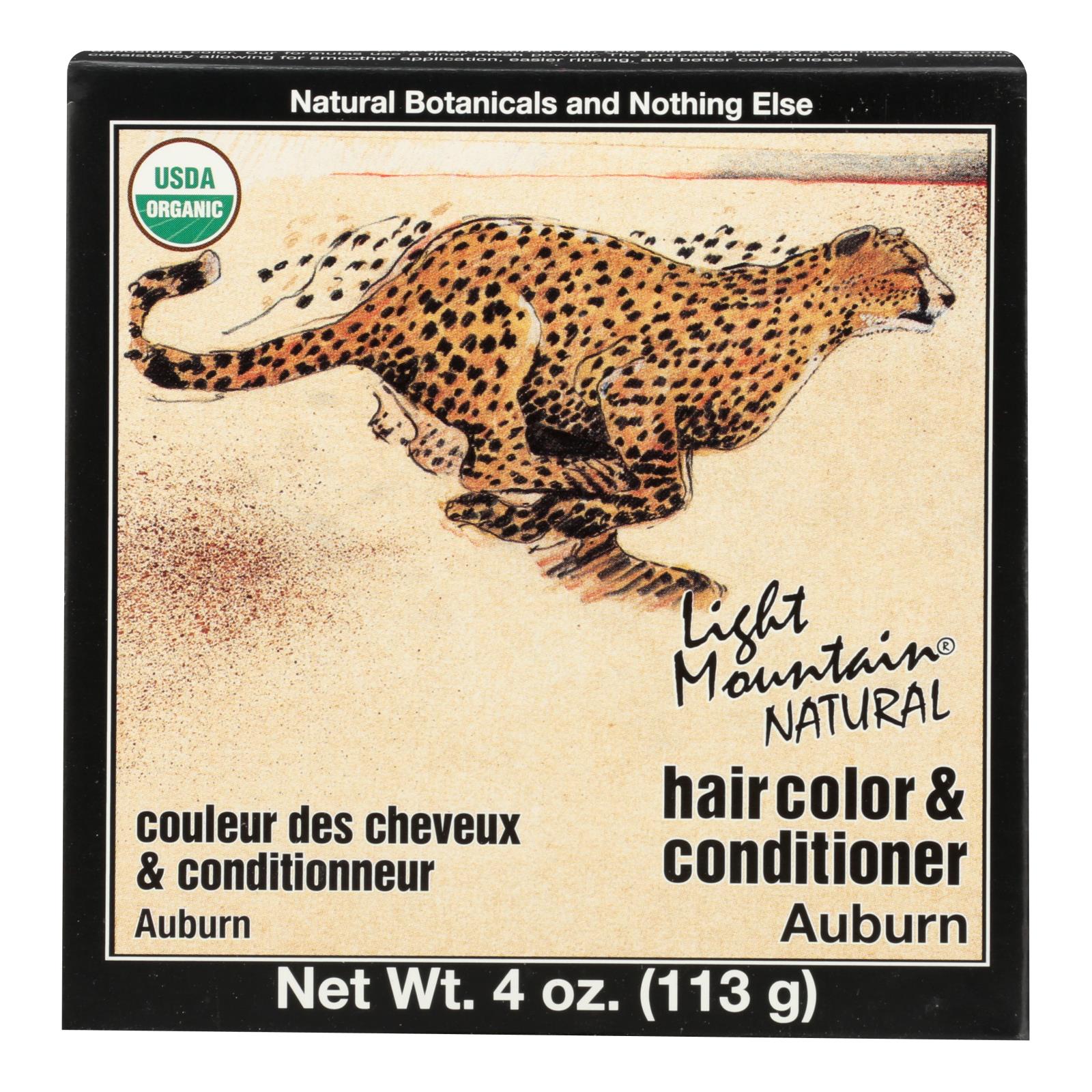Light Mountain Hair Color/conditioner - Organic - Auburn - 4 Oz - Eco-Friendly Home & Grocery