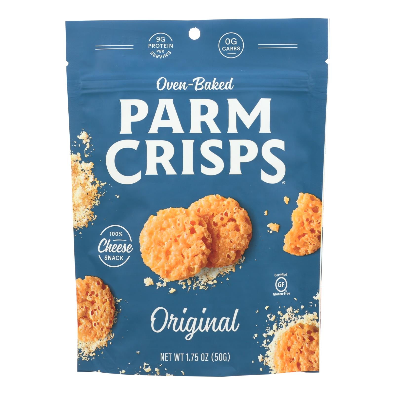 Kitchen Table Bakers Parm Crisps - Original Parmesan - Case Of 12 - 1.75 Oz. - GreatEagleInc