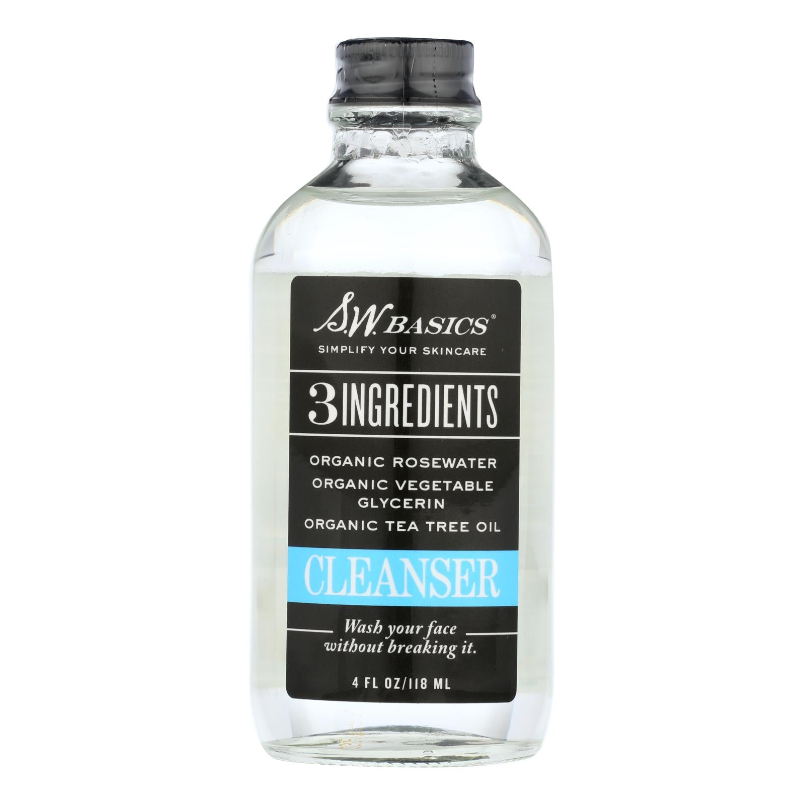 S.w. Basics - 3 Ingredients Cleanser - 4 Fl Oz. - GreatEagleInc