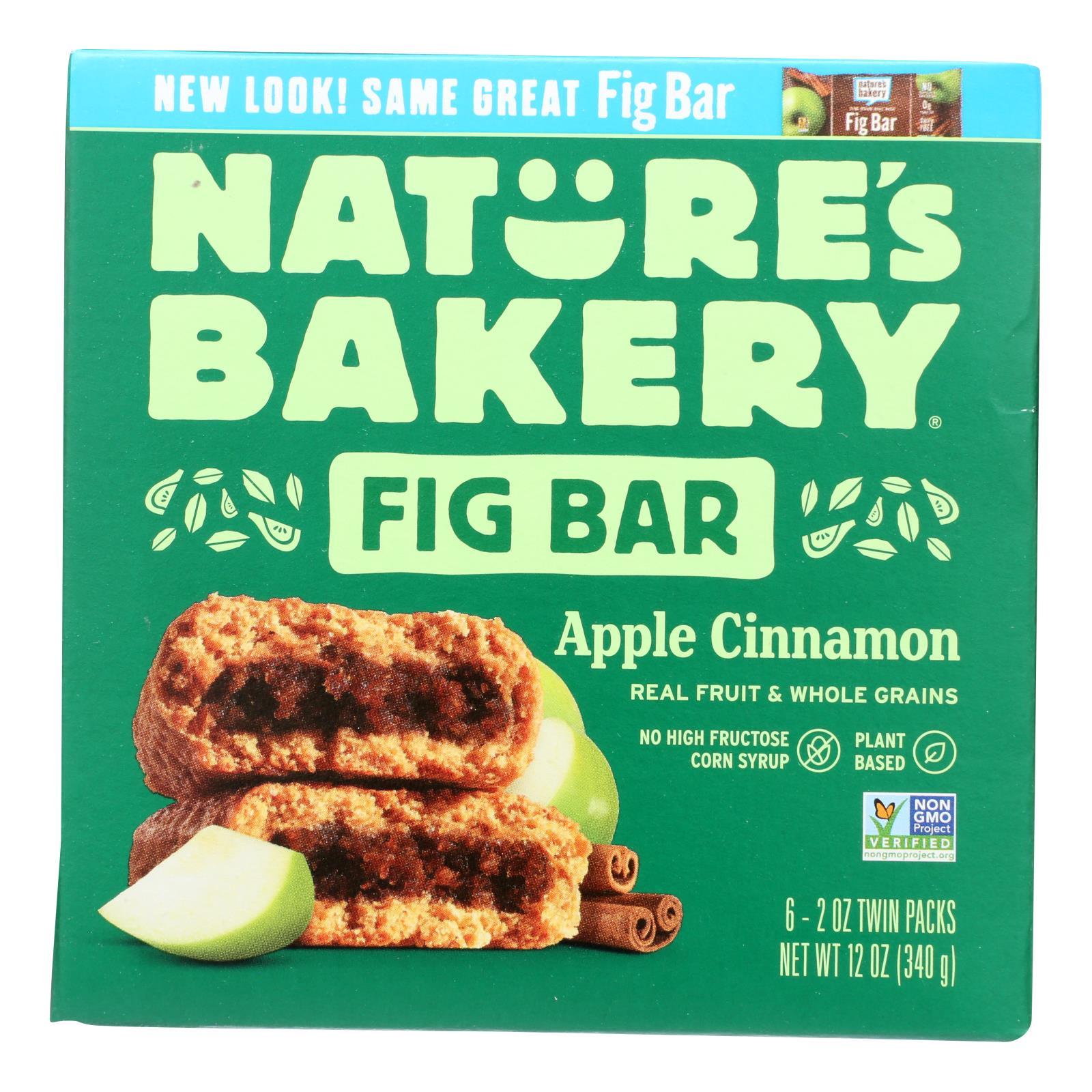 Nature's Bakery Stone Ground Whole Wheat Fig Bar - Apple Cinnamon - Case Of 6 - 2 Oz. - GreatEagleInc