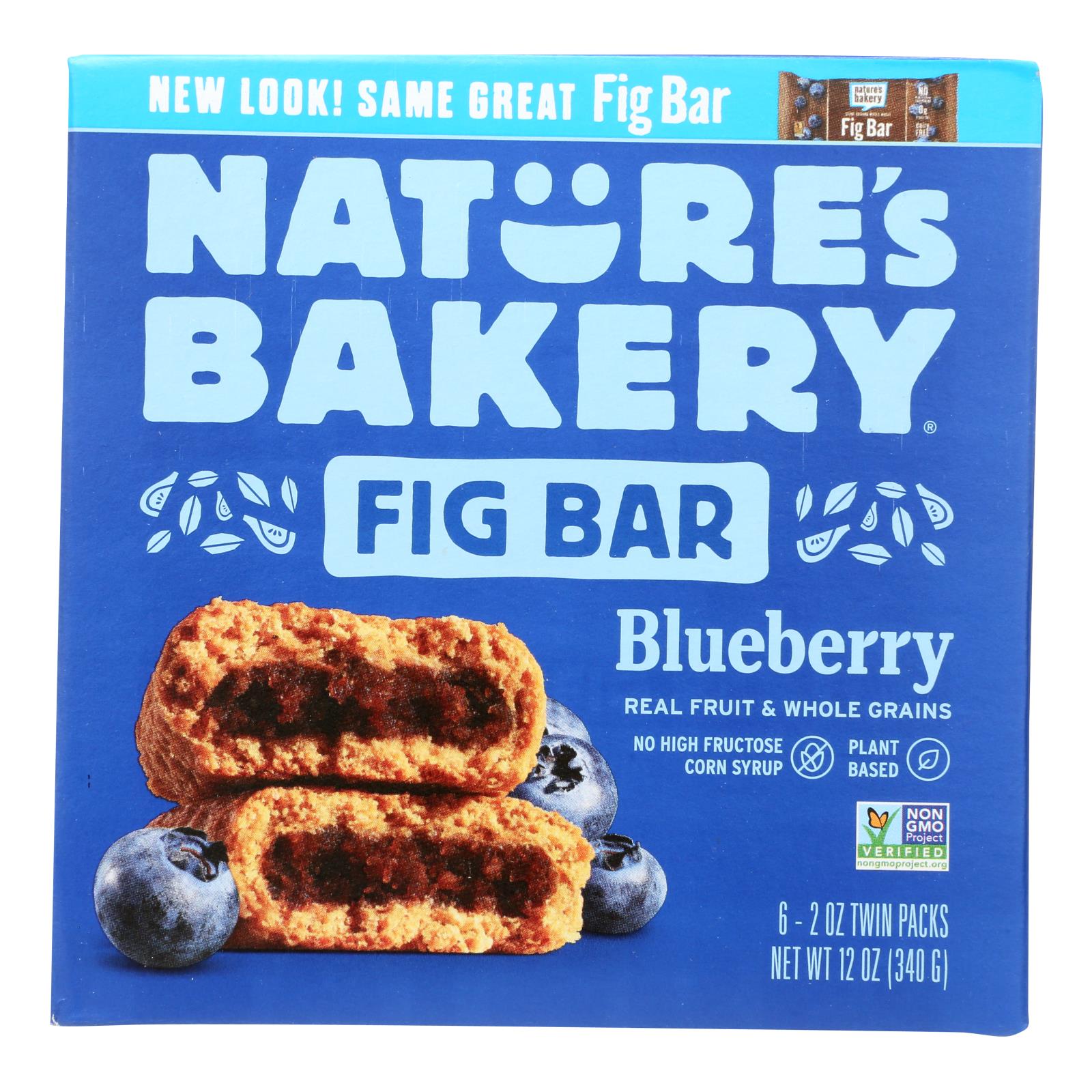Nature's Bakery Stone Ground Whole Wheat Fig Bar - Blueberry - Case Of 6 - 2 Oz. - GreatEagleInc
