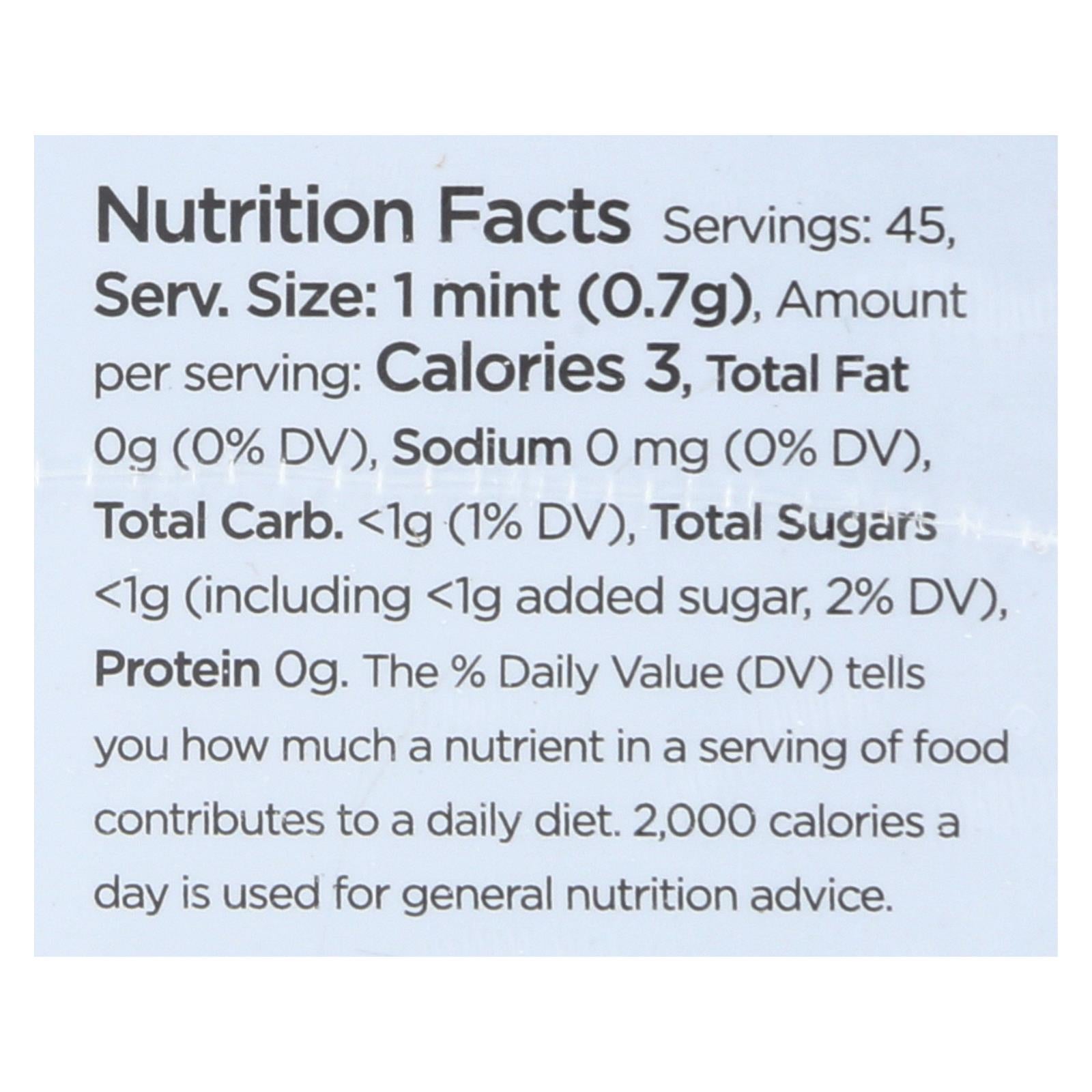 Simply Gum - Mints - Peppermint - Case Of 6 - 30 Count - GreatEagleInc