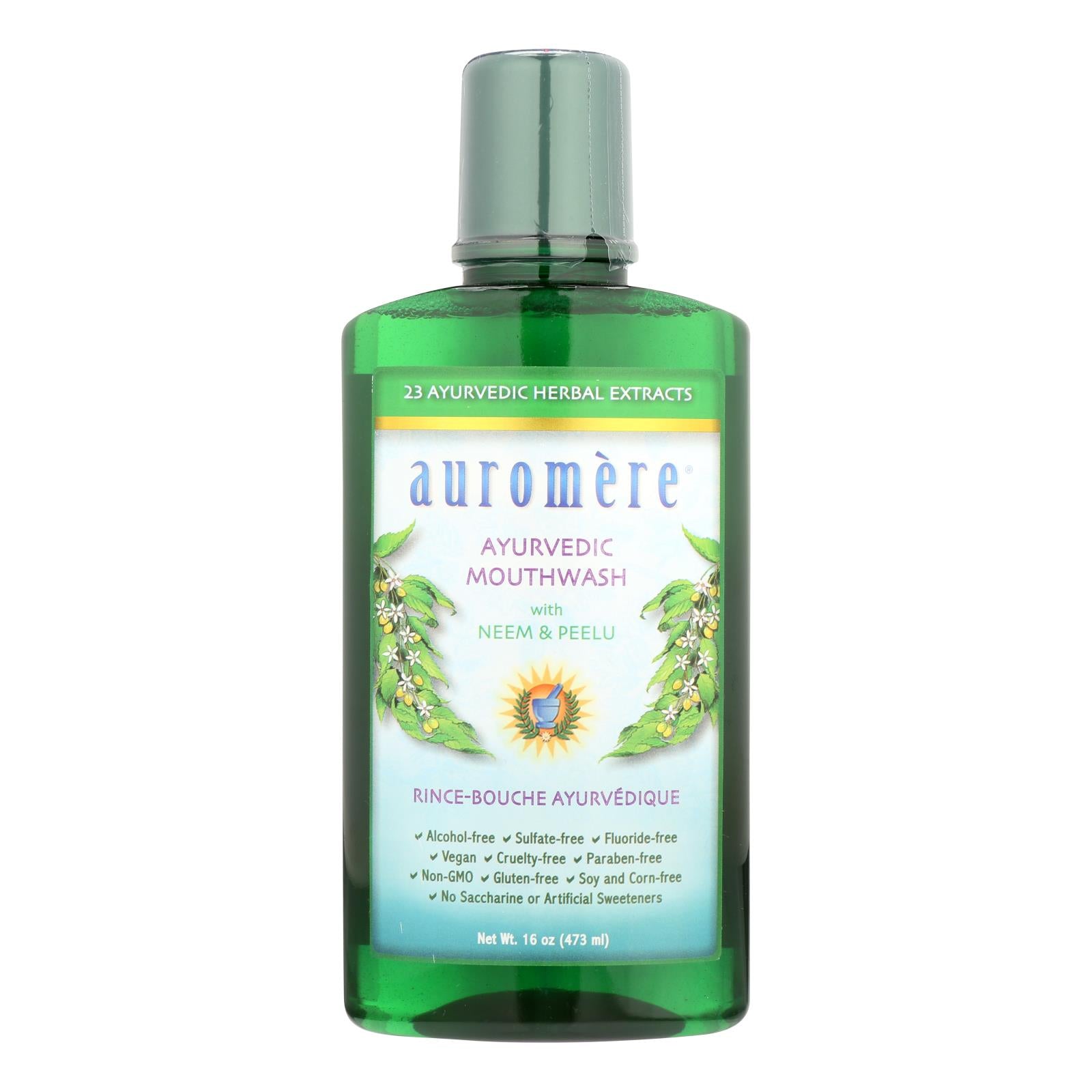 Auromere Mouthwash - Ayurvedic Mouthwash - Case Of 1 - 16 Oz. - GreatEagleInc
