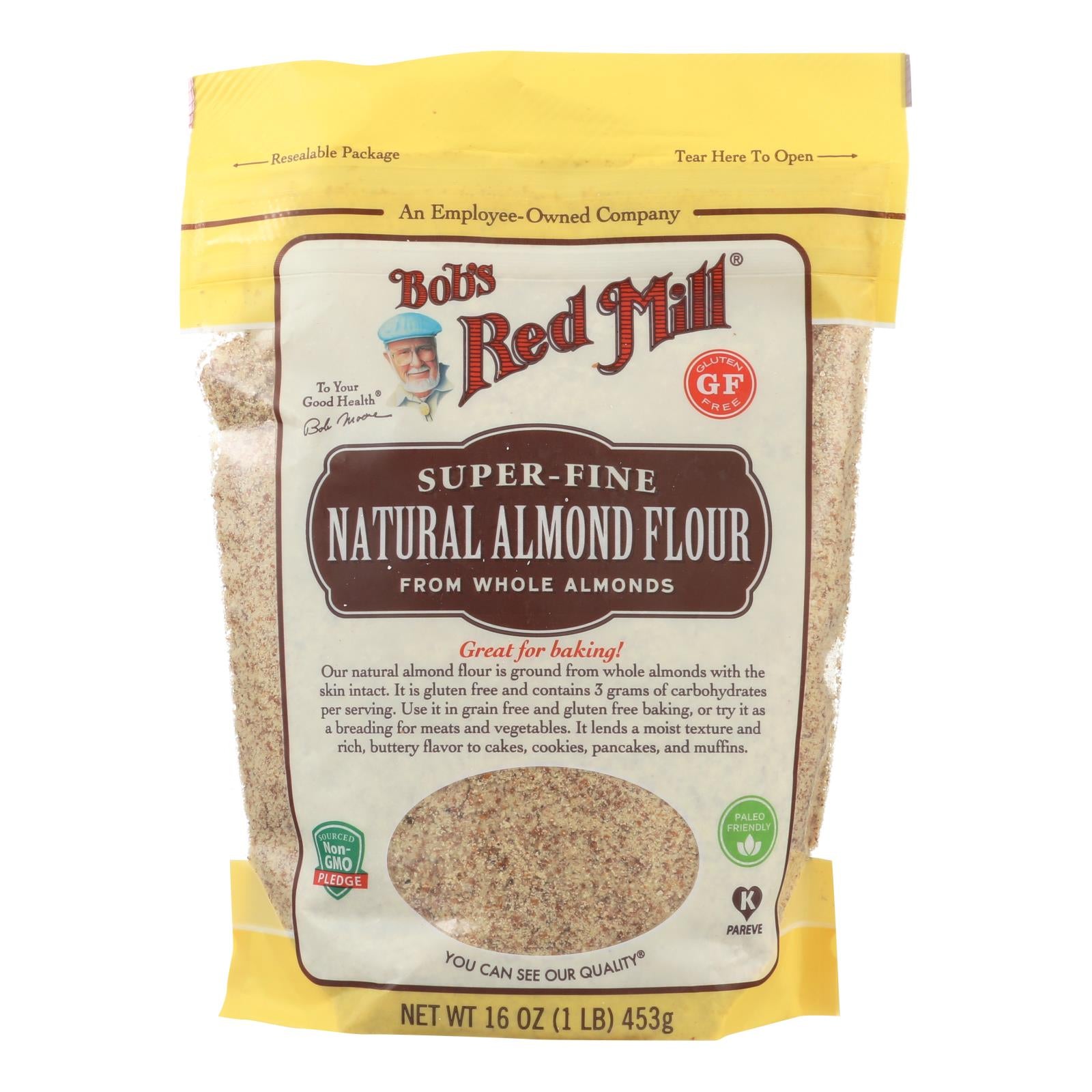 Bob's Red Mill - Flour - Almond - Natural - Case Of 4 - 16 Oz - GreatEagleInc