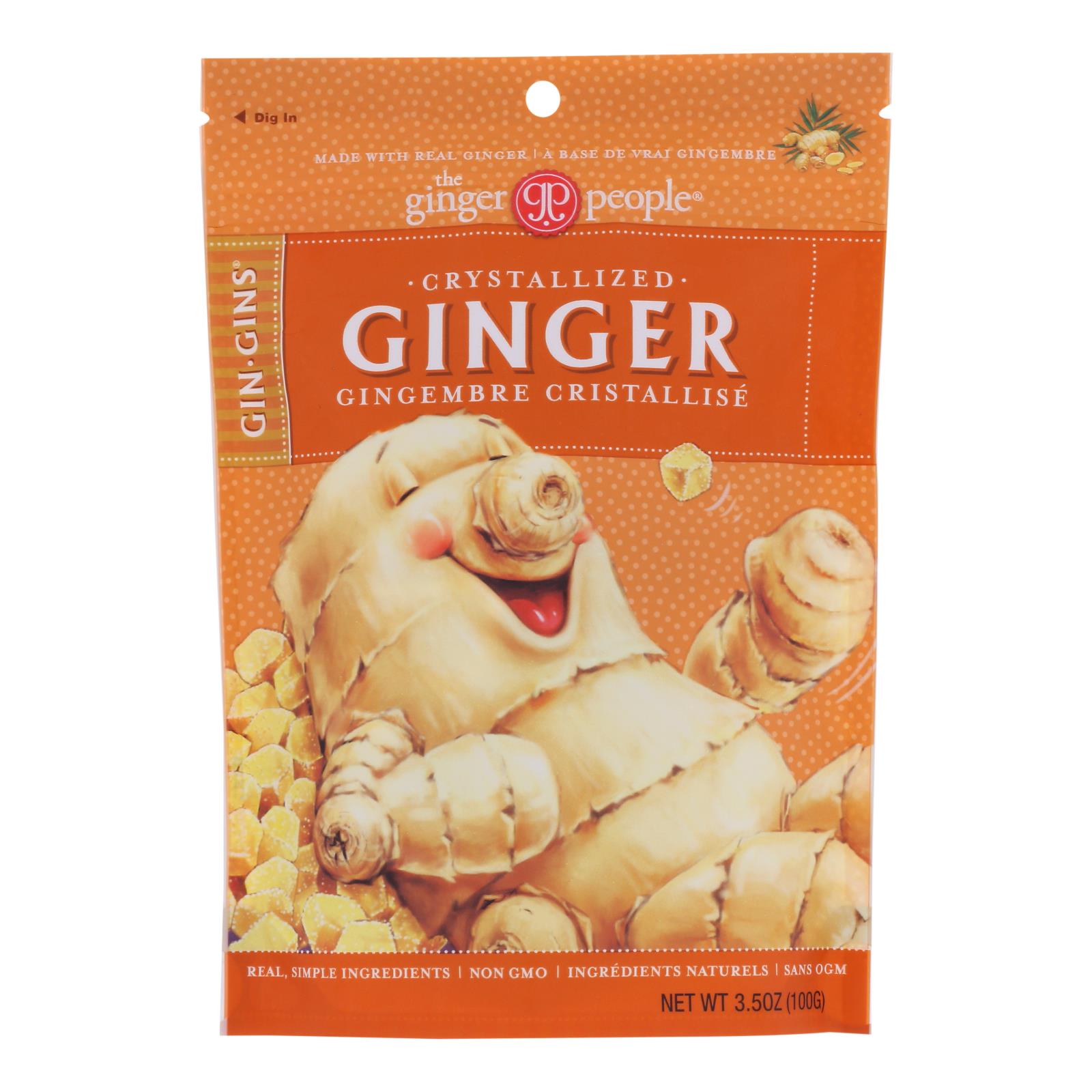 Ginger People - Crystallized Ginger - Case Of 12 - 3.5 Oz. - GreatEagleInc