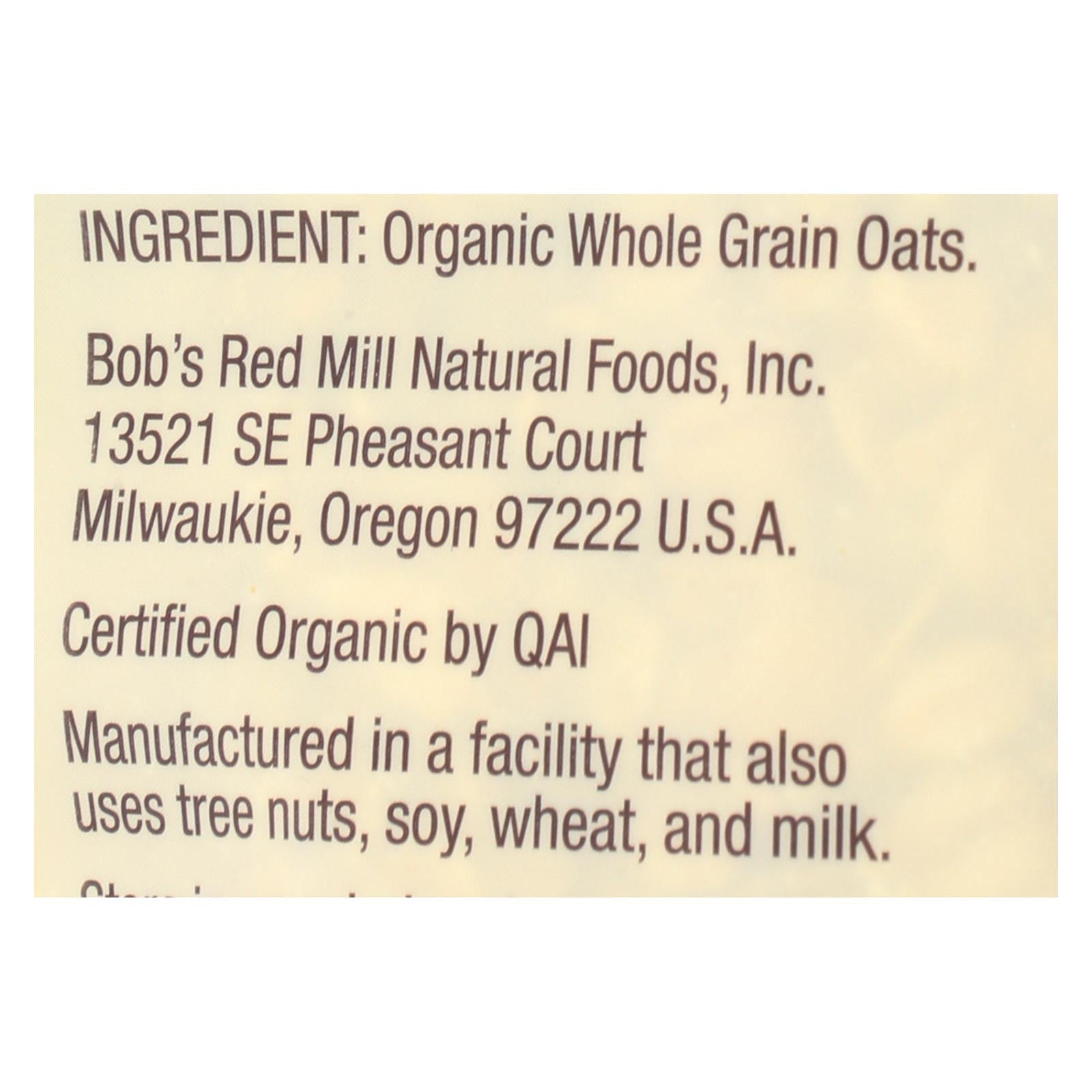 Bob's Red Mill - Organic Old Fashioned Rolled Oats - Case Of 4-16 Oz - GreatEagleInc