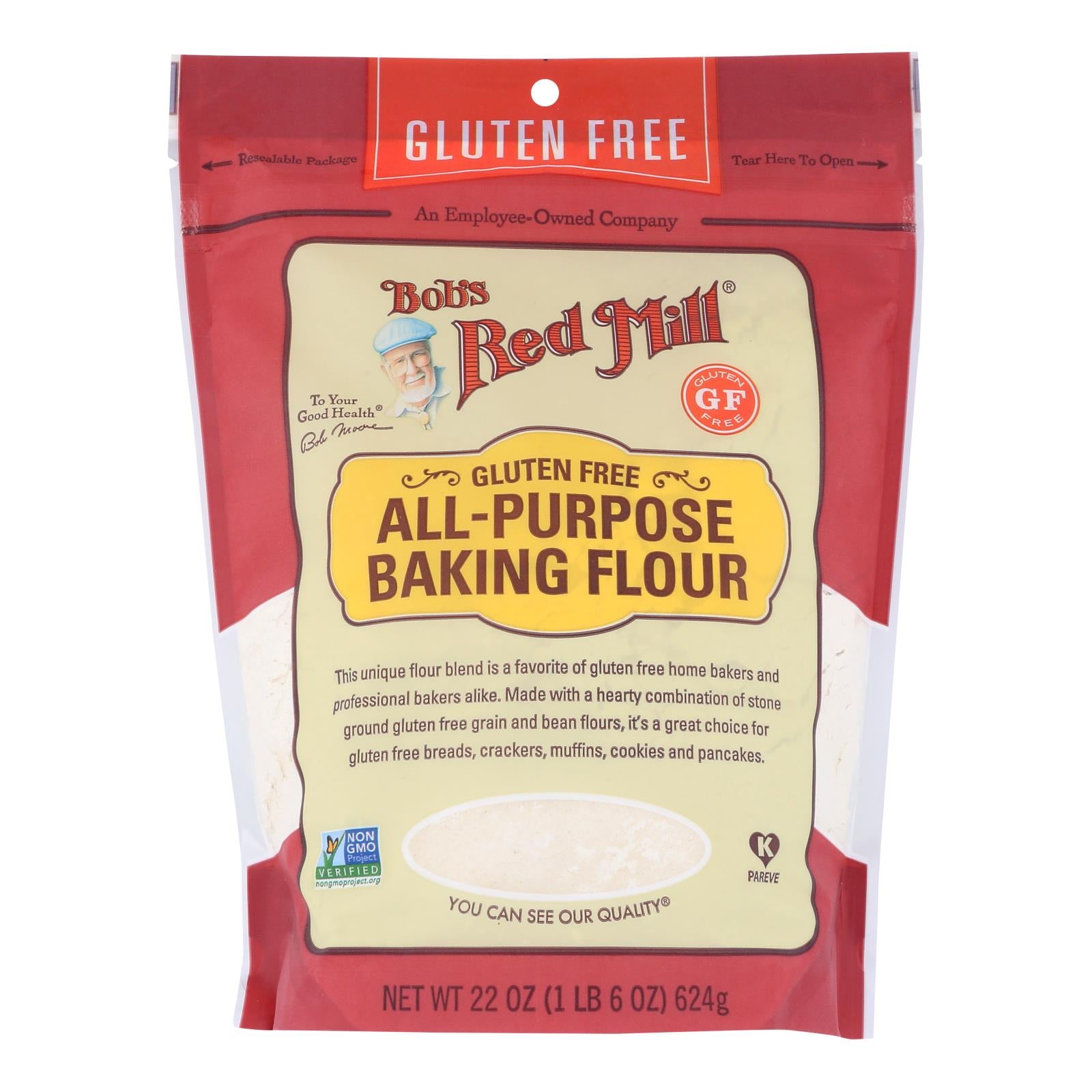 Bob's Red Mill - Baking Flour All Purpose - Case Of 4-22 Oz - GreatEagleInc