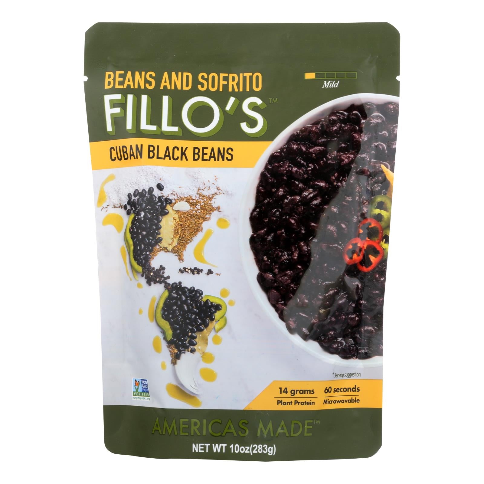 Fillo's Beans - Cuban Black Beans - Case Of 6 - 10 Oz. - GreatEagleInc