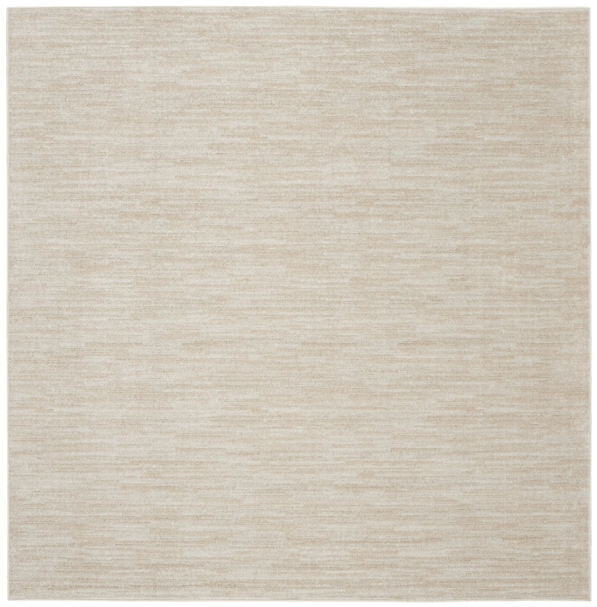9' Beige And Ivory Square Indoor Outdoor Area Rug Homeroots Outdoor