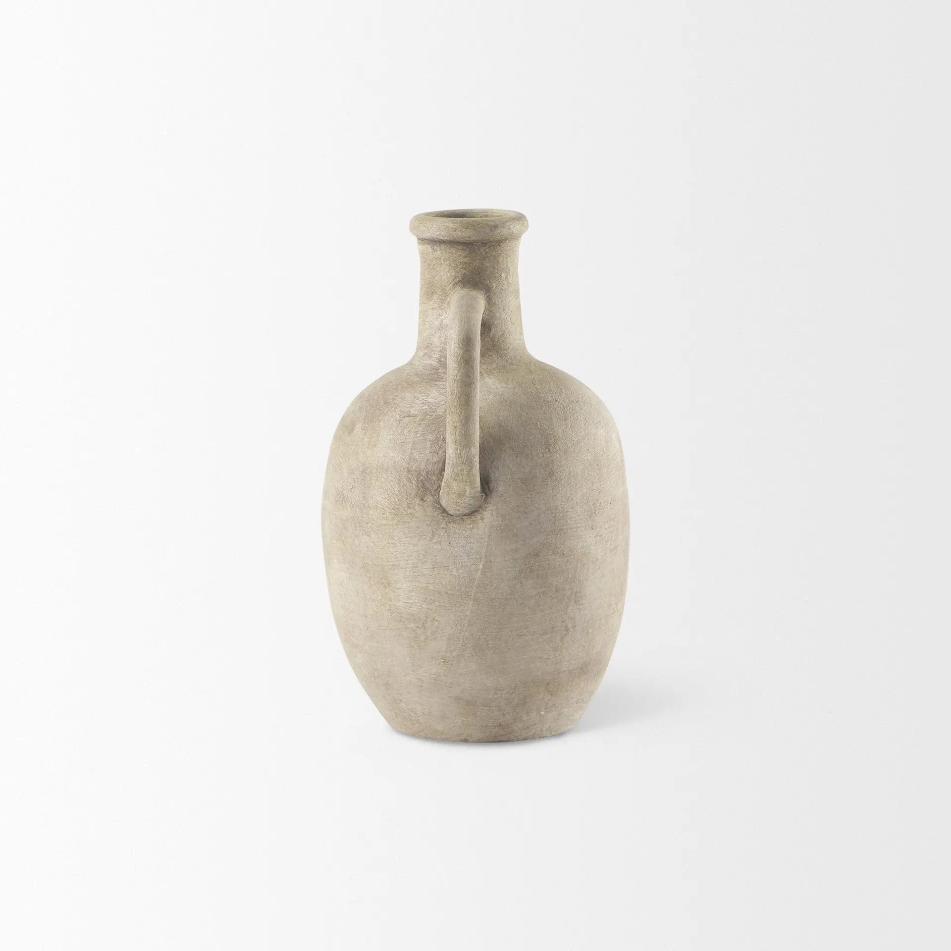 9" Beige Ceramic Table Vase Homeroots Home Decor