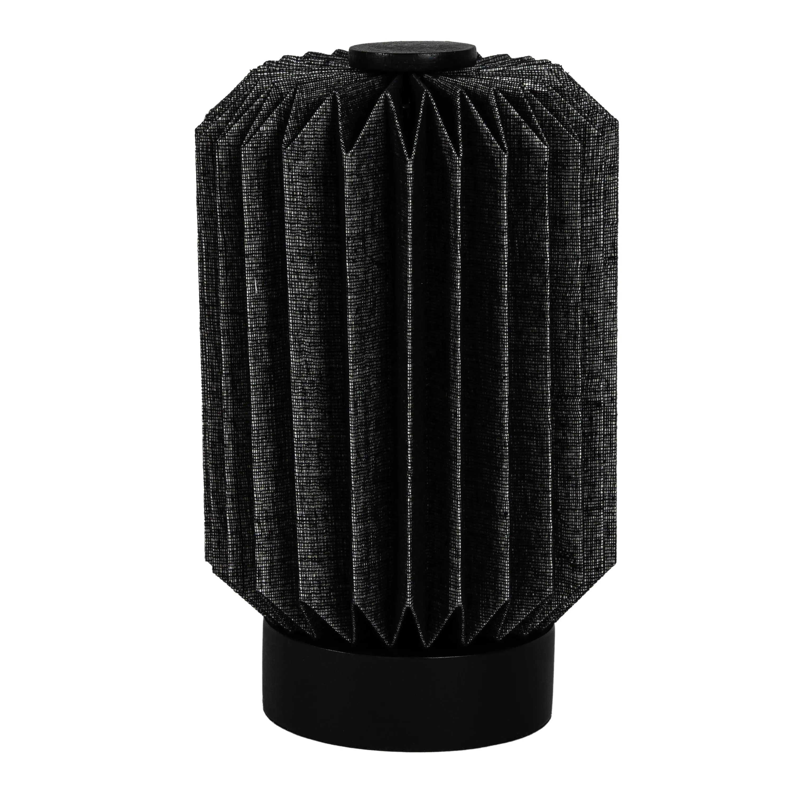 9" Black Geometric Bedside Lamp With Cylinder Shade Homeroots Lighting
