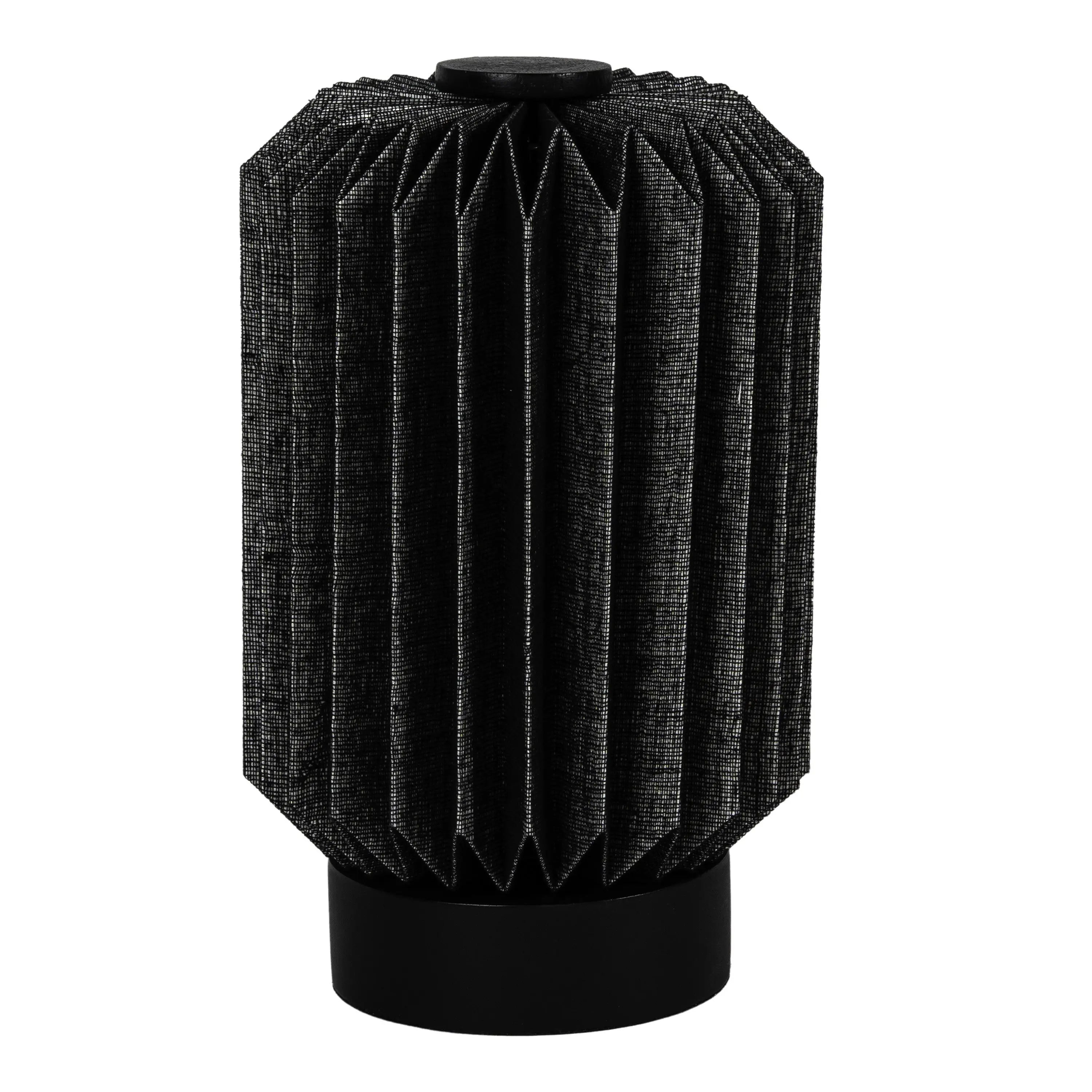 9" Black Geometric Bedside Lamp With Cylinder Shade Homeroots Lighting