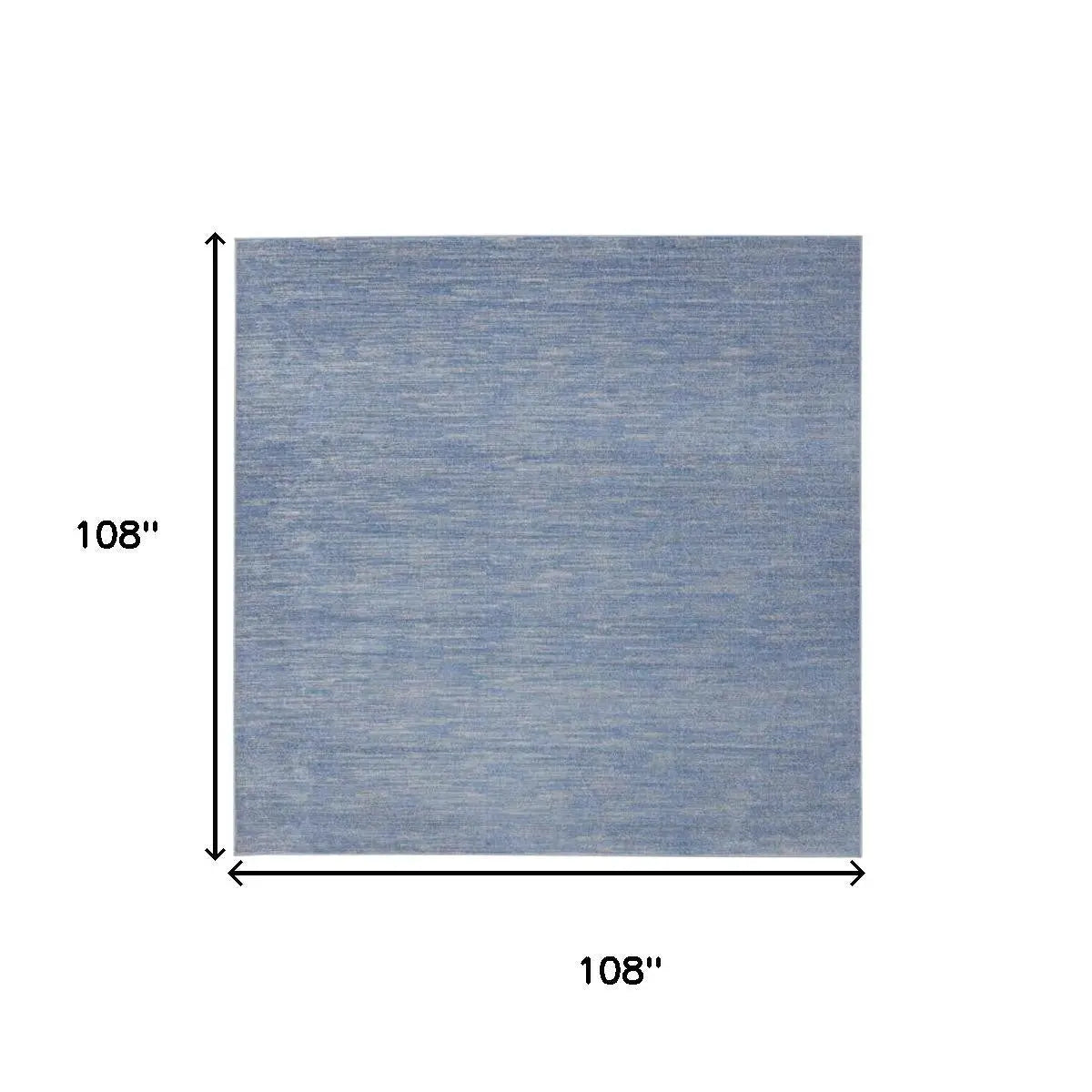 9' Blue And Gray Indoor Outdoor Area Rug Homeroots Outdoor