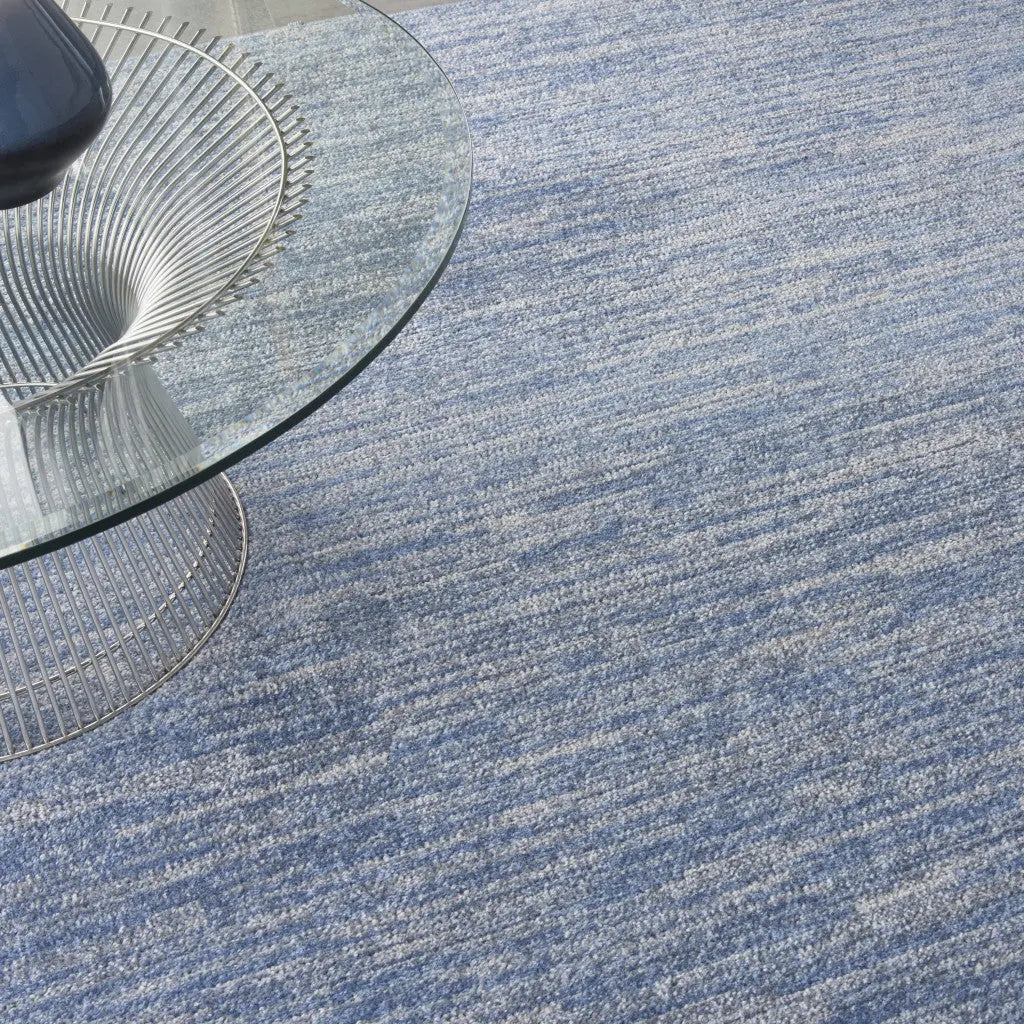 9' Blue And Gray Indoor Outdoor Area Rug Homeroots Outdoor