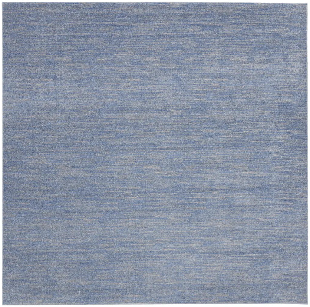 9' Blue And Gray Indoor Outdoor Area Rug Homeroots Outdoor