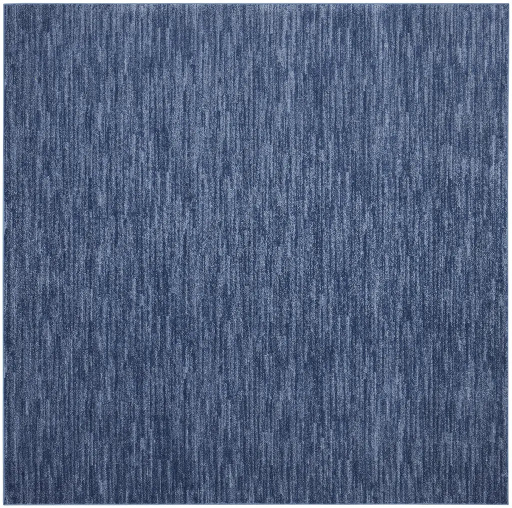 9' Blue Square Indoor Outdoor Area Rug Homeroots Outdoor