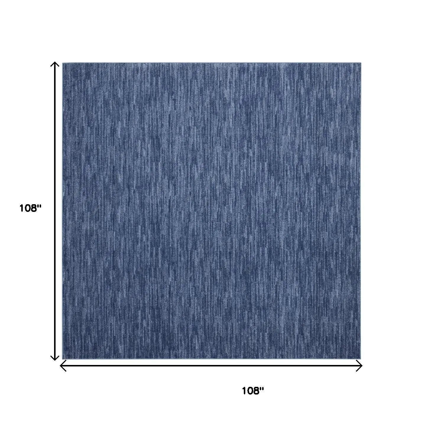 9' Blue Square Indoor Outdoor Area Rug Homeroots Outdoor